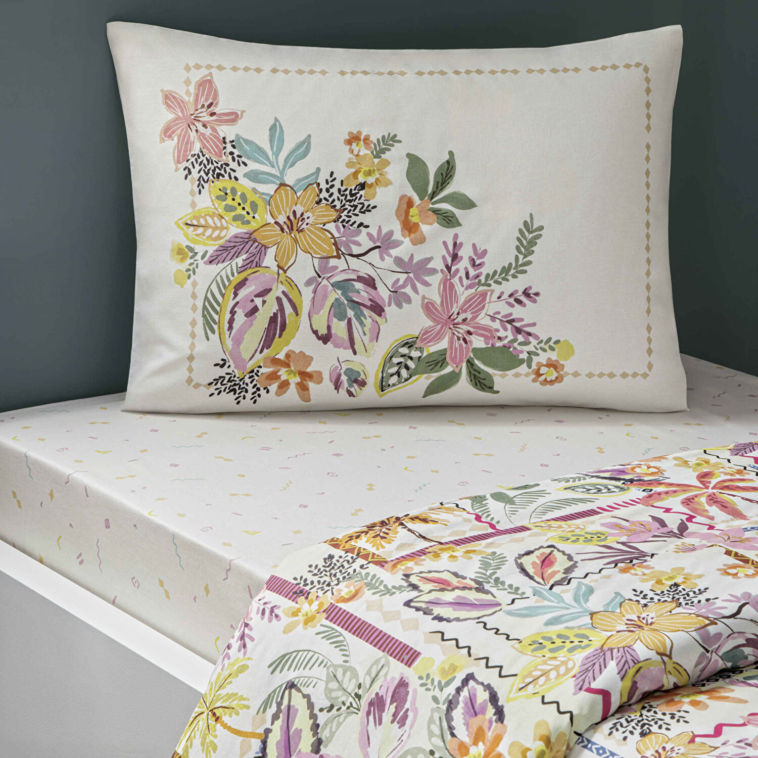 Taç Calippo Ranforce Tek Kişilik Nevresim Takımı Pembe