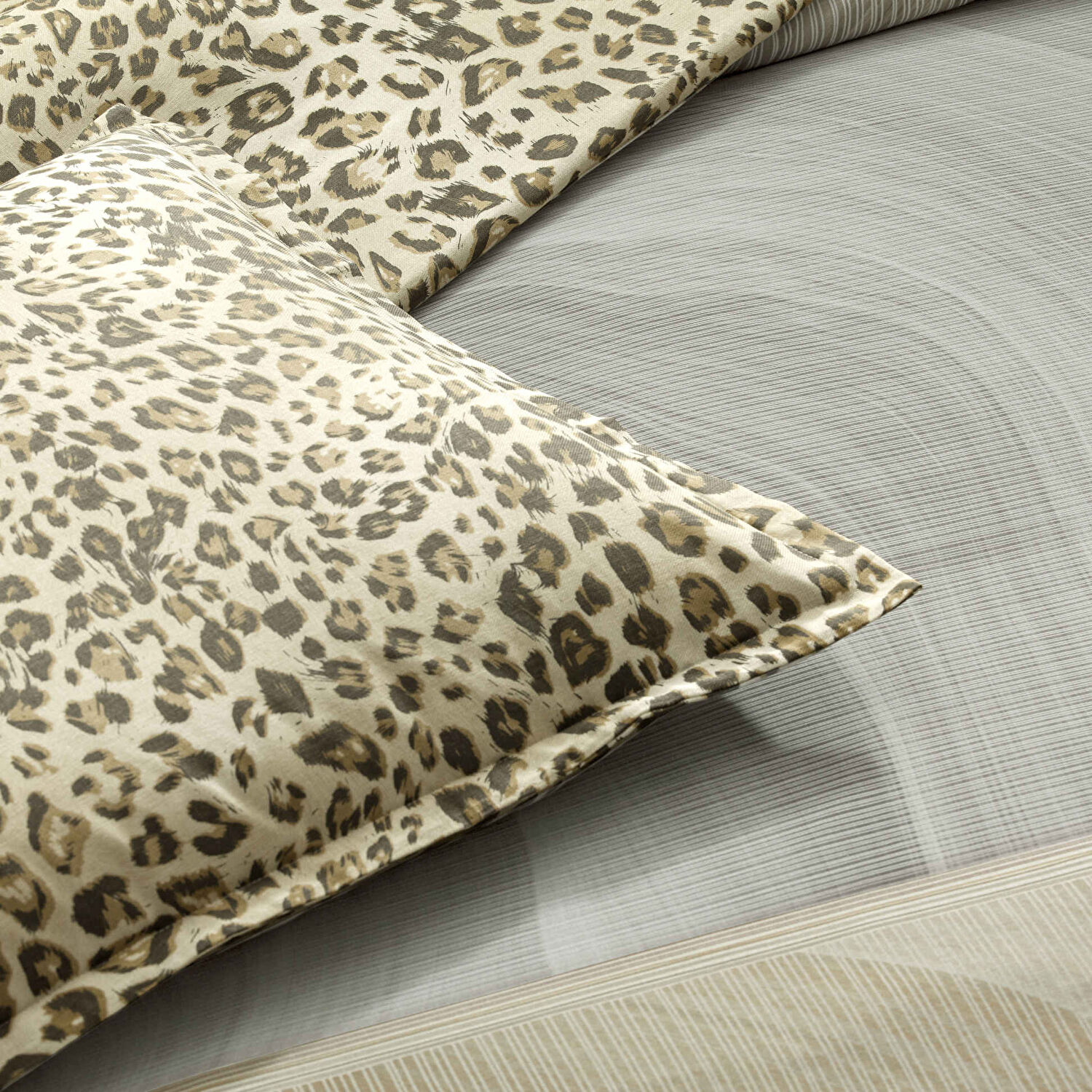 Taç Orianze Pamuk Çift Kişilik Seç&Ser Nevresim Takımı Taş