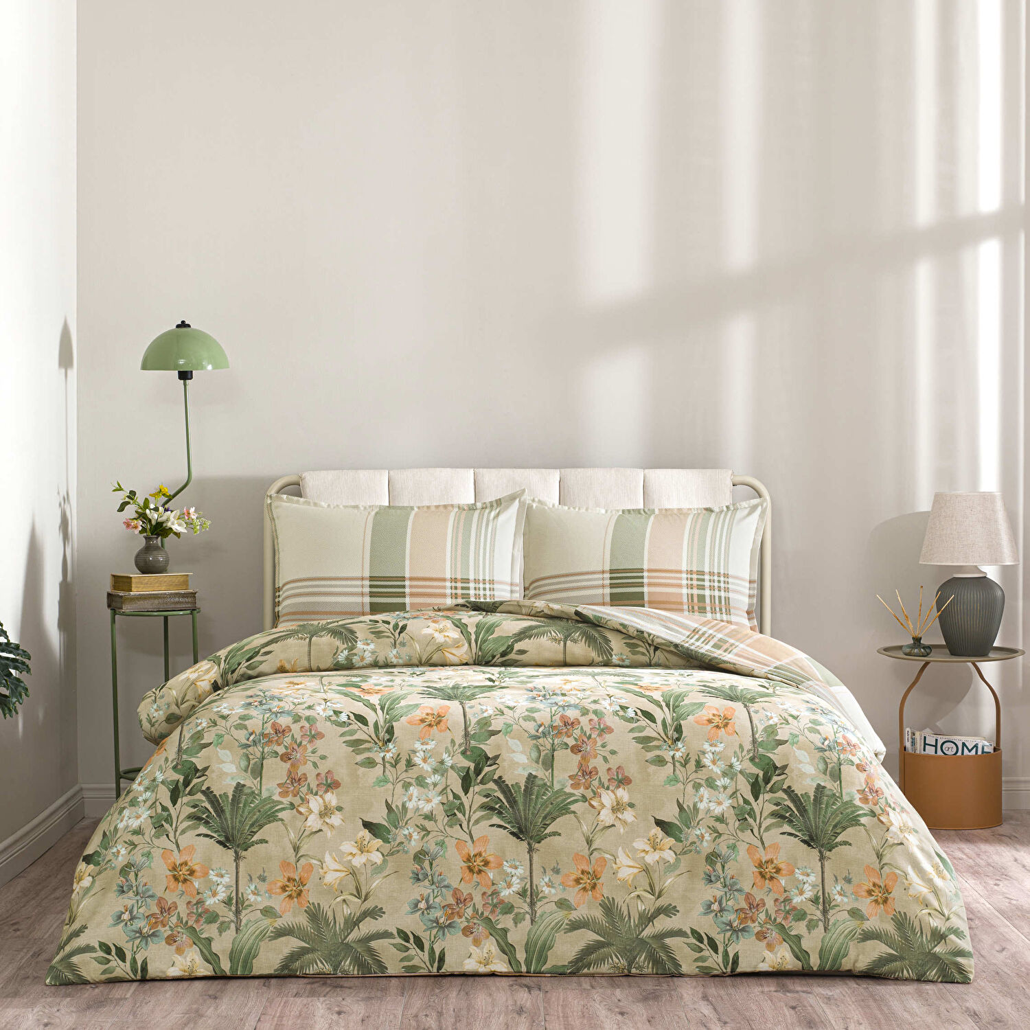 Taç Luneste Pamuk Çift Kişilik Seç&Ser Nevresim Takımı Bej