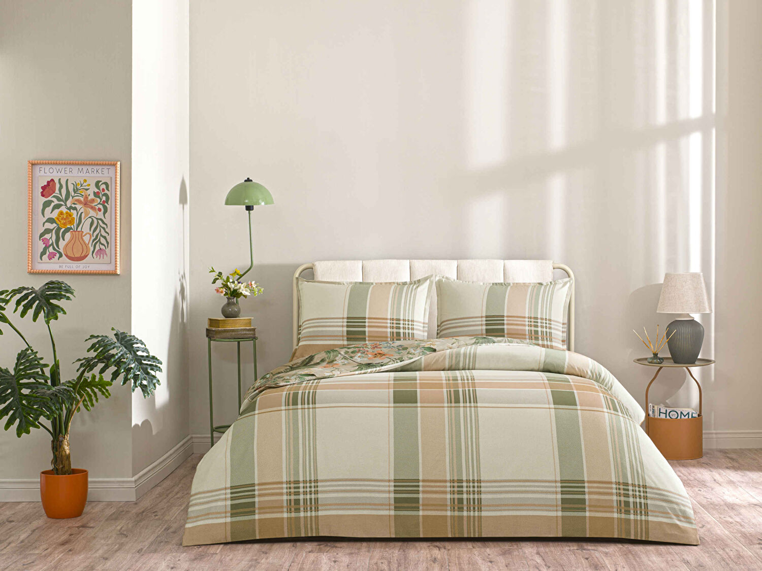 Taç Luneste Pamuk Çift Kişilik Seç&Ser Nevresim Takımı Bej