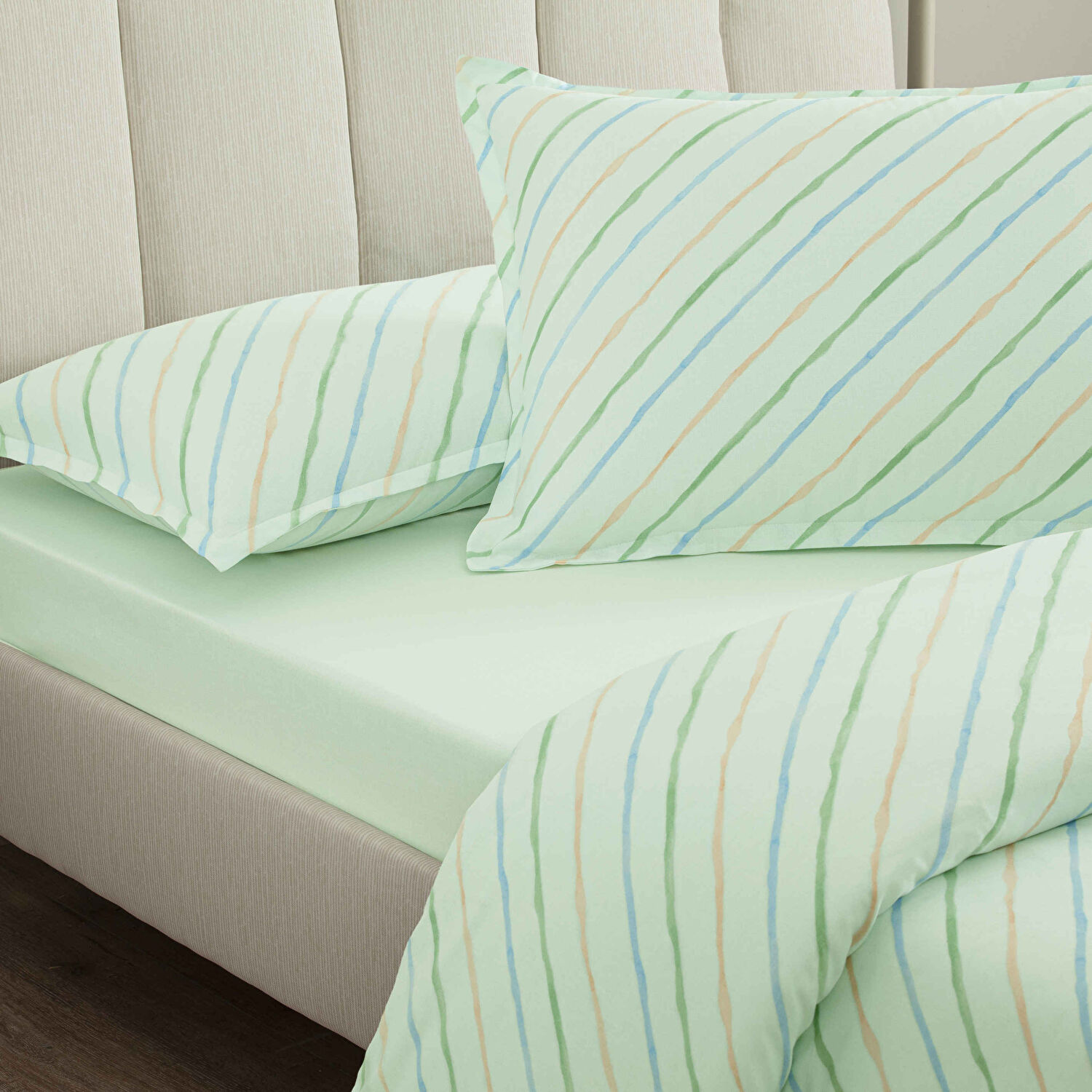 Taç Merlin Pamuk Çift Kişilik Seç&Ser Nevresim Takımı Kremrengi