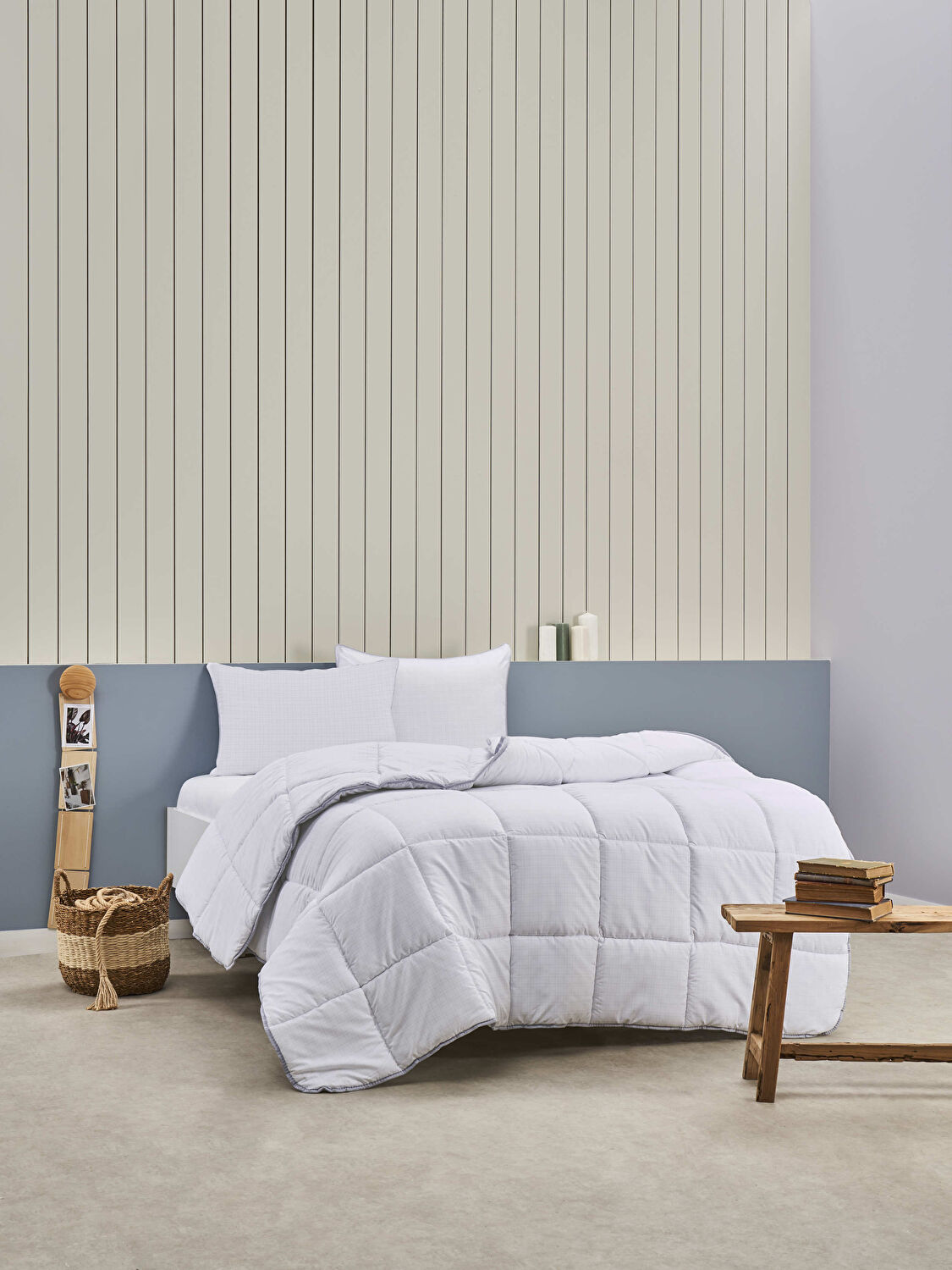 Taç Relax Elyaf King Size Yorgan Beyaz