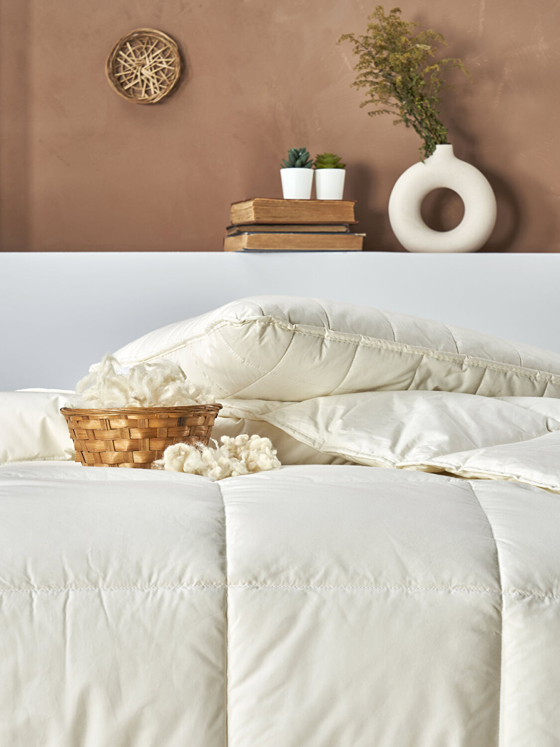 Taç Wool Sense Tek Kişilik Yorgan Beyaz