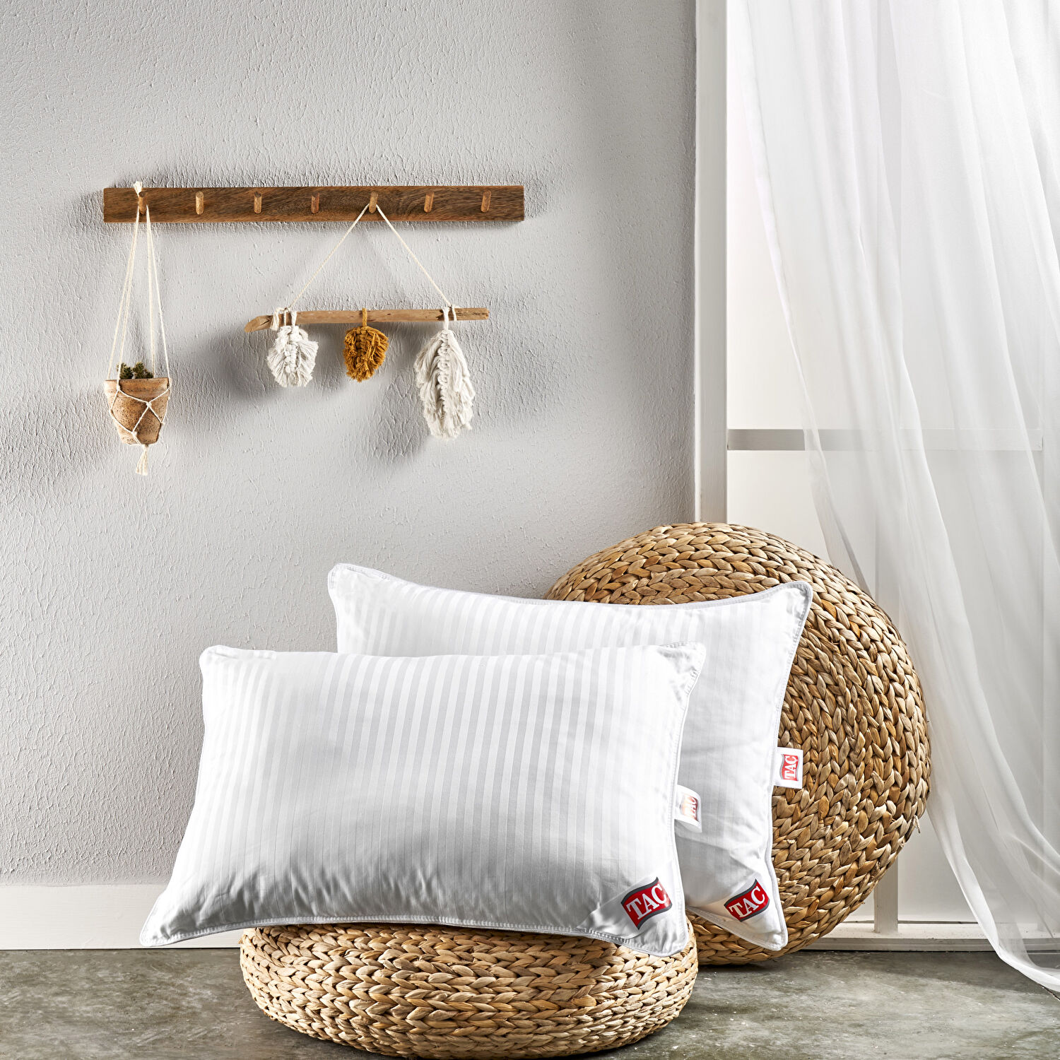 Taç Ascot 50x70 Yastık Beyaz