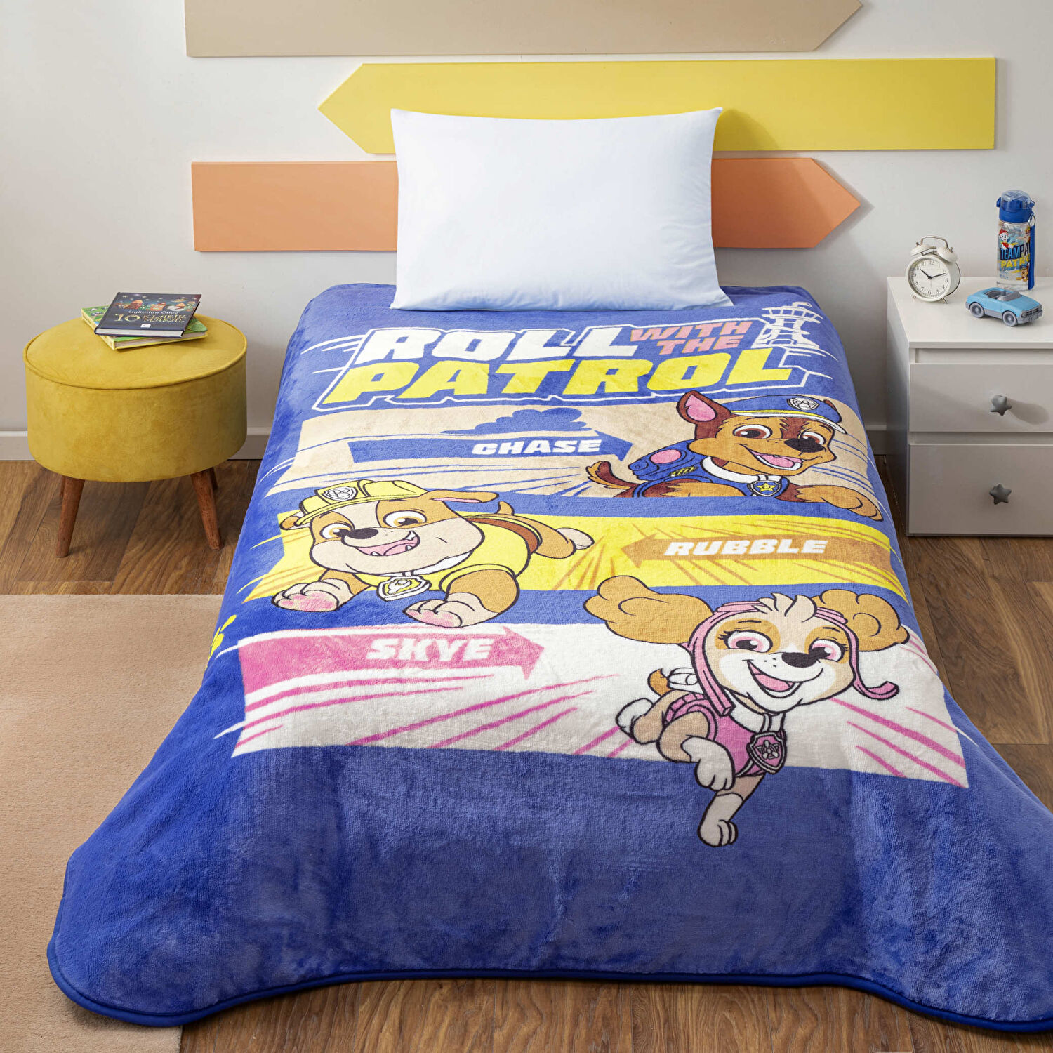Lisanslı Paw Patrol Team Tek Kişilik Battaniye