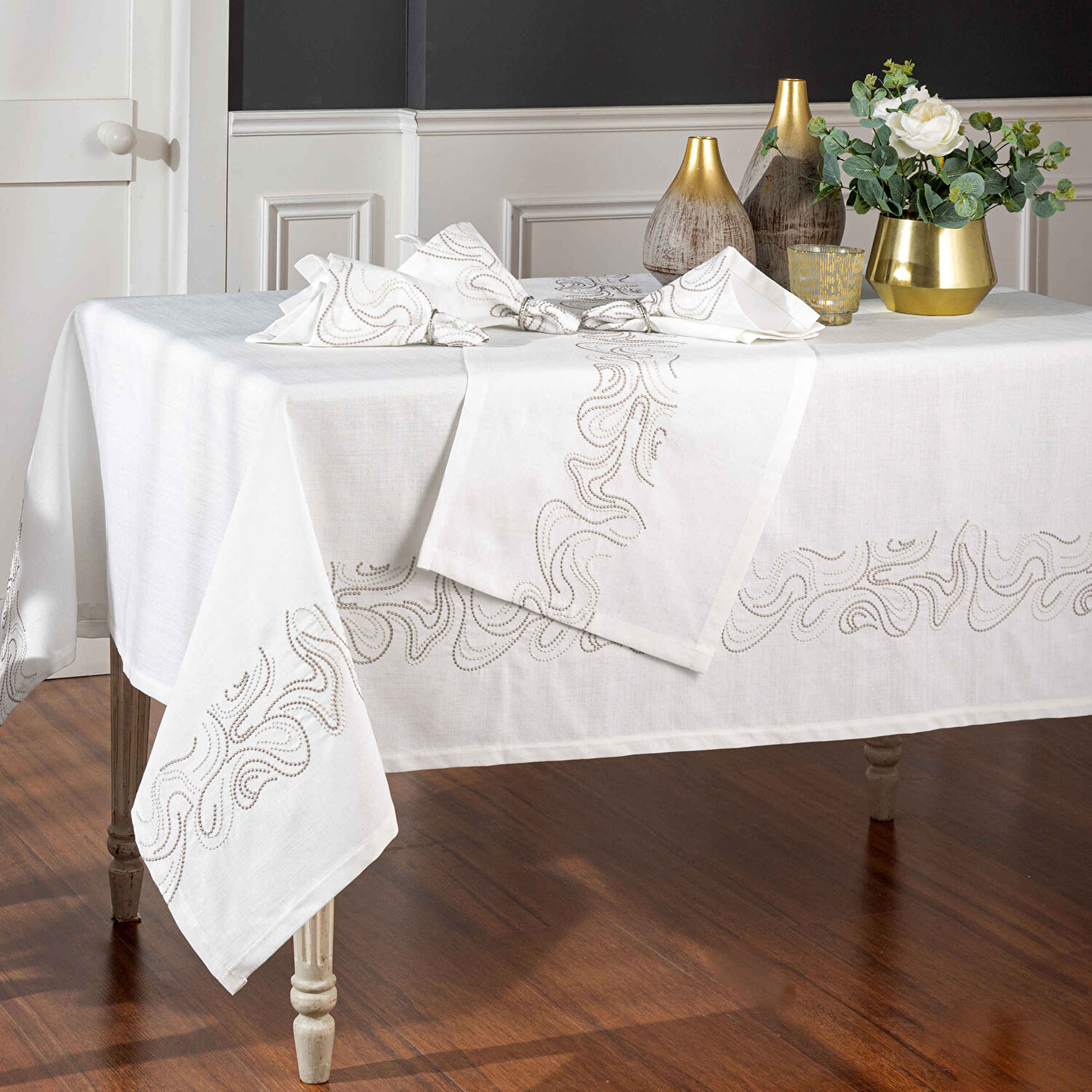 Taç Margaret Abiye Çeyiz Set Vizon