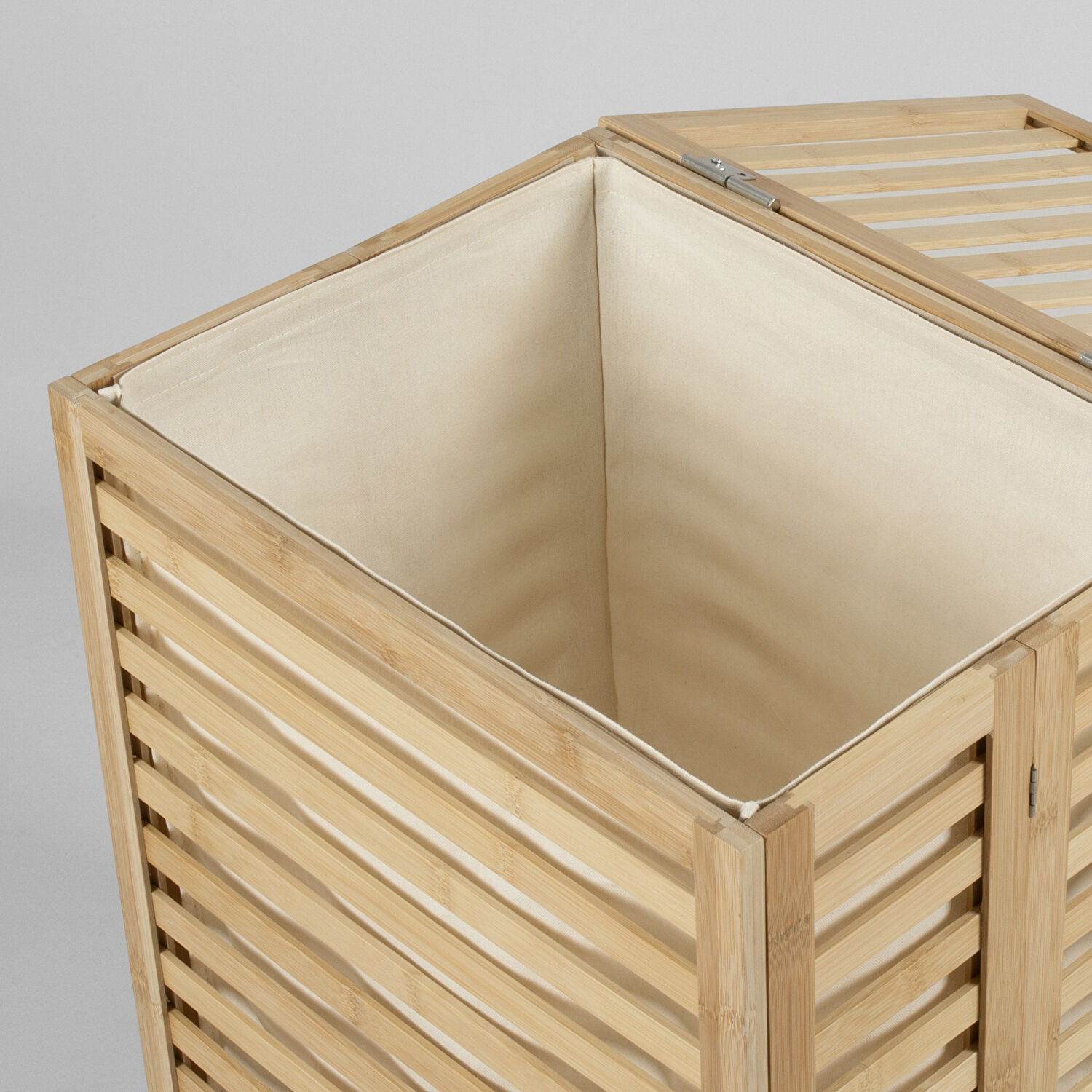 Linens Wooden Ahşap 45X33X60 cm Çamaşır Sepeti Naturel