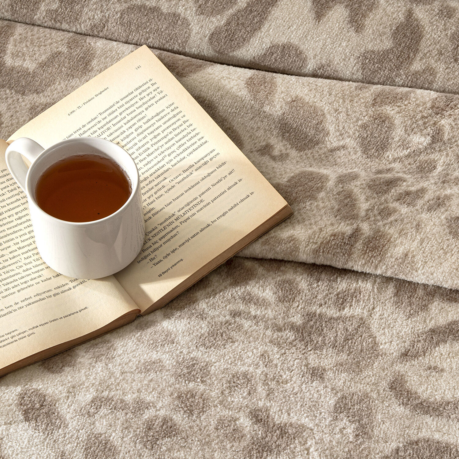 Taç Merlot Tek Kişilik Battaniye Kahverengi