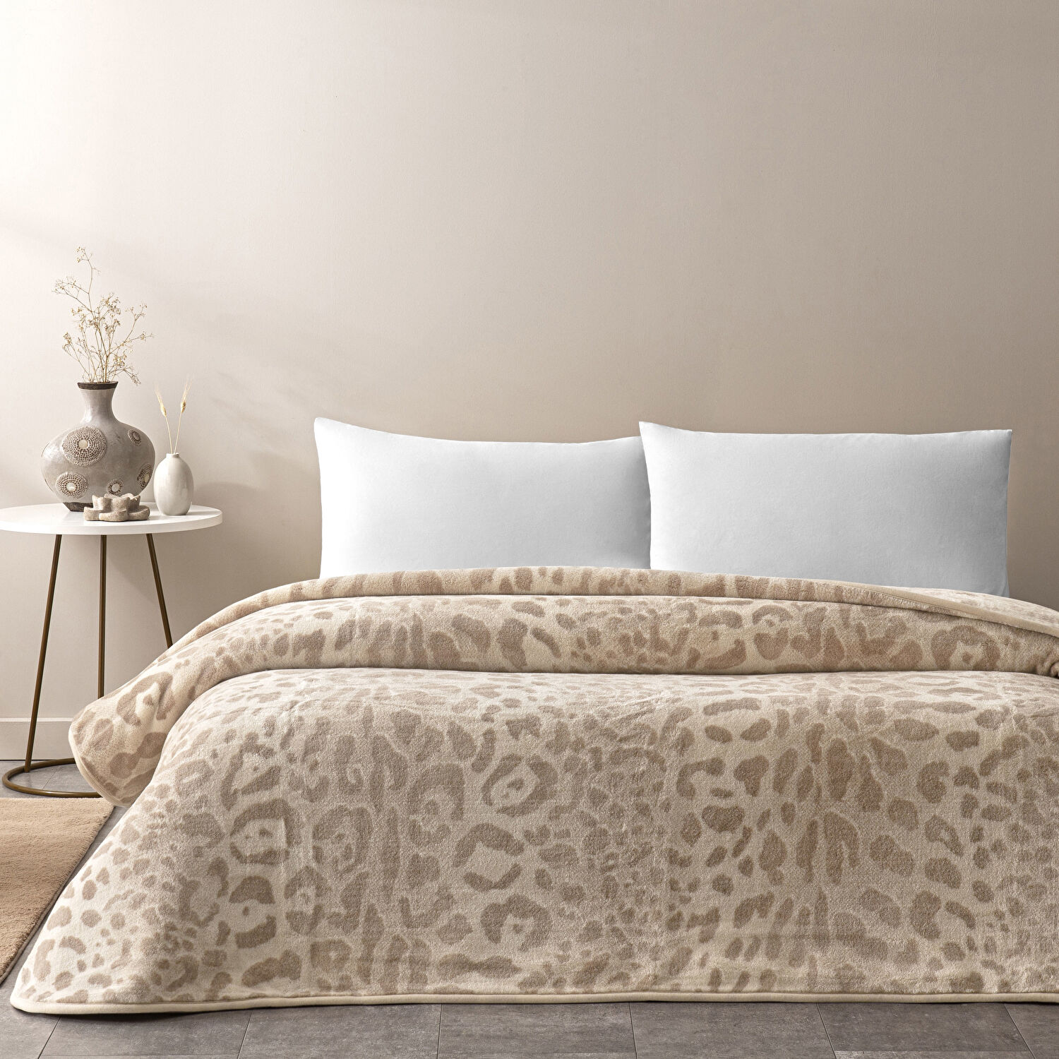 Taç Merlot Tek Kişilik Battaniye Kahverengi