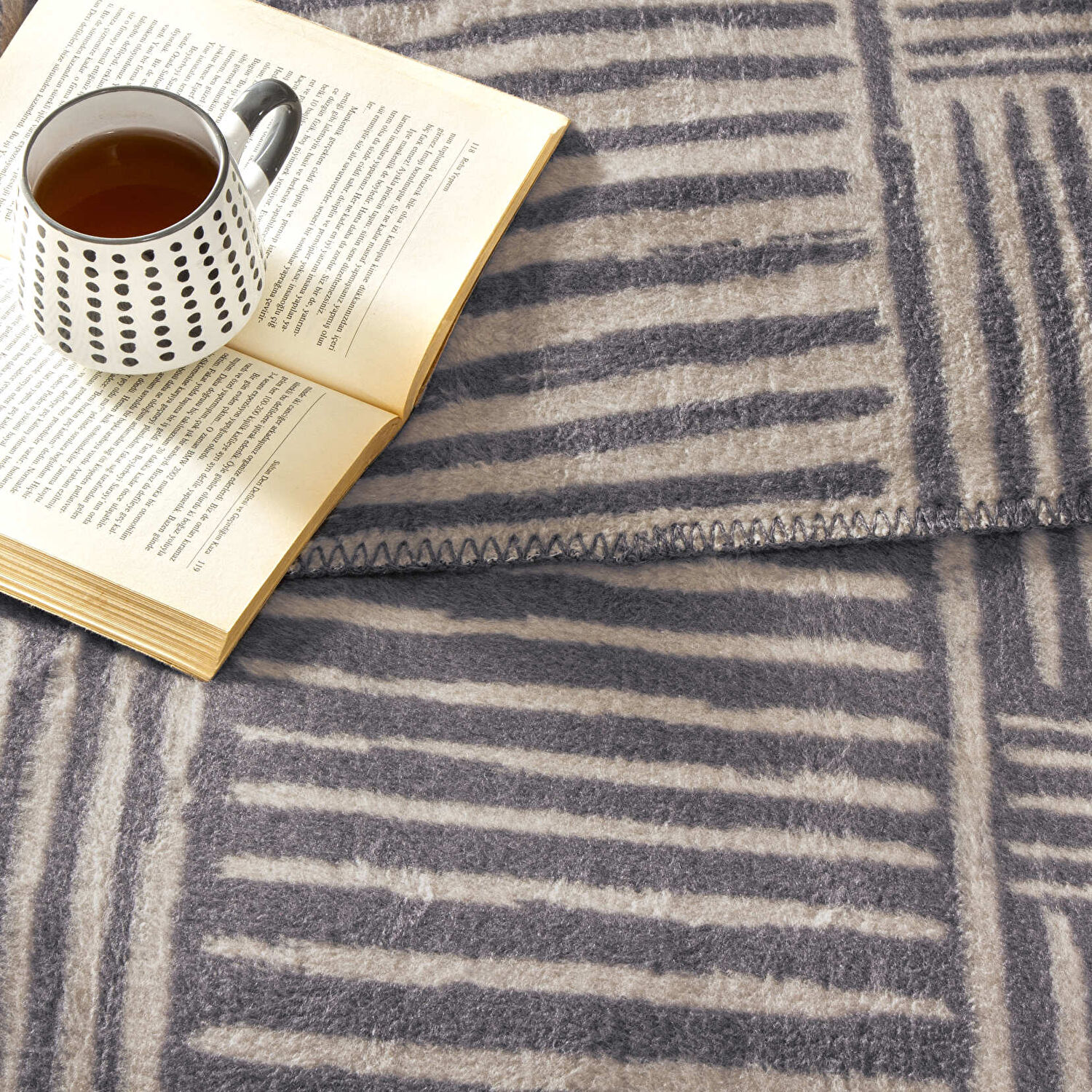 TAÇ GABLE PAMUK BATTANİYE GRI ÇK