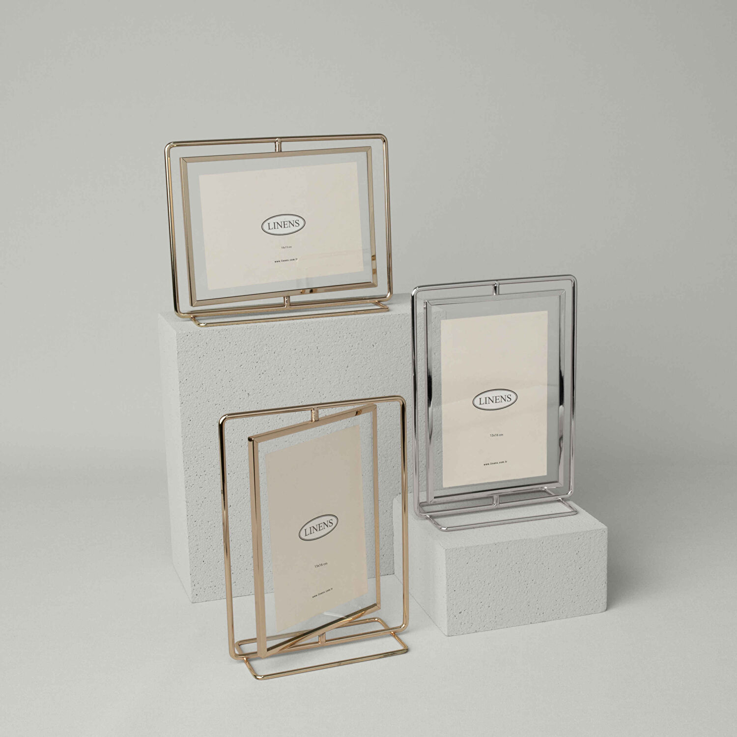Linens Metal Linery 13x18 cm Çerçeve Gümüş