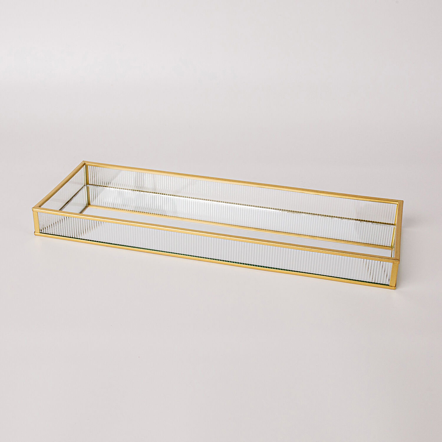 Linens Laveta 40x14x3,5 cm Dekoratif Tepsi Gold