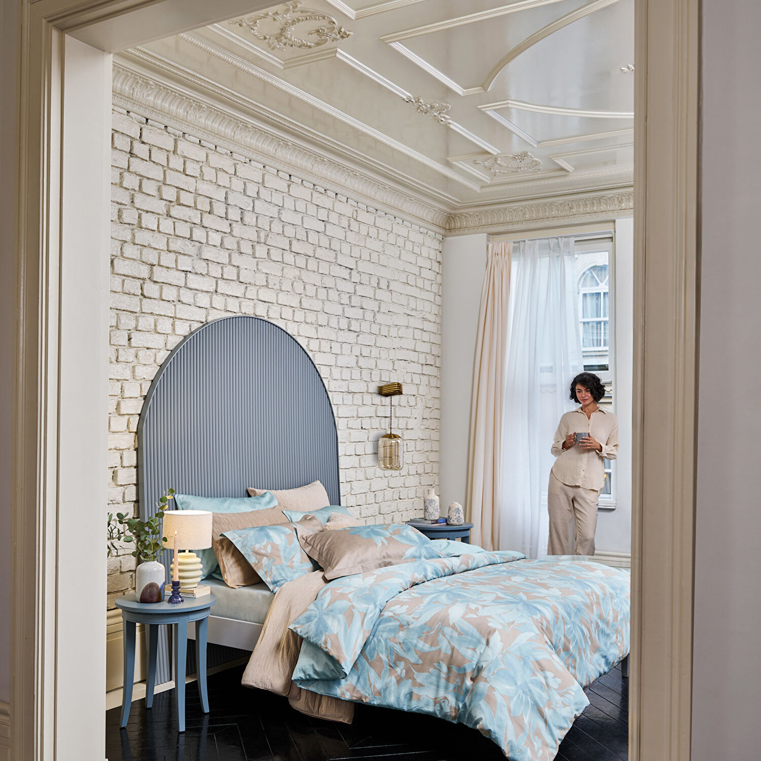 Linens Cornie Seramik 33,5x22 cm Abajur