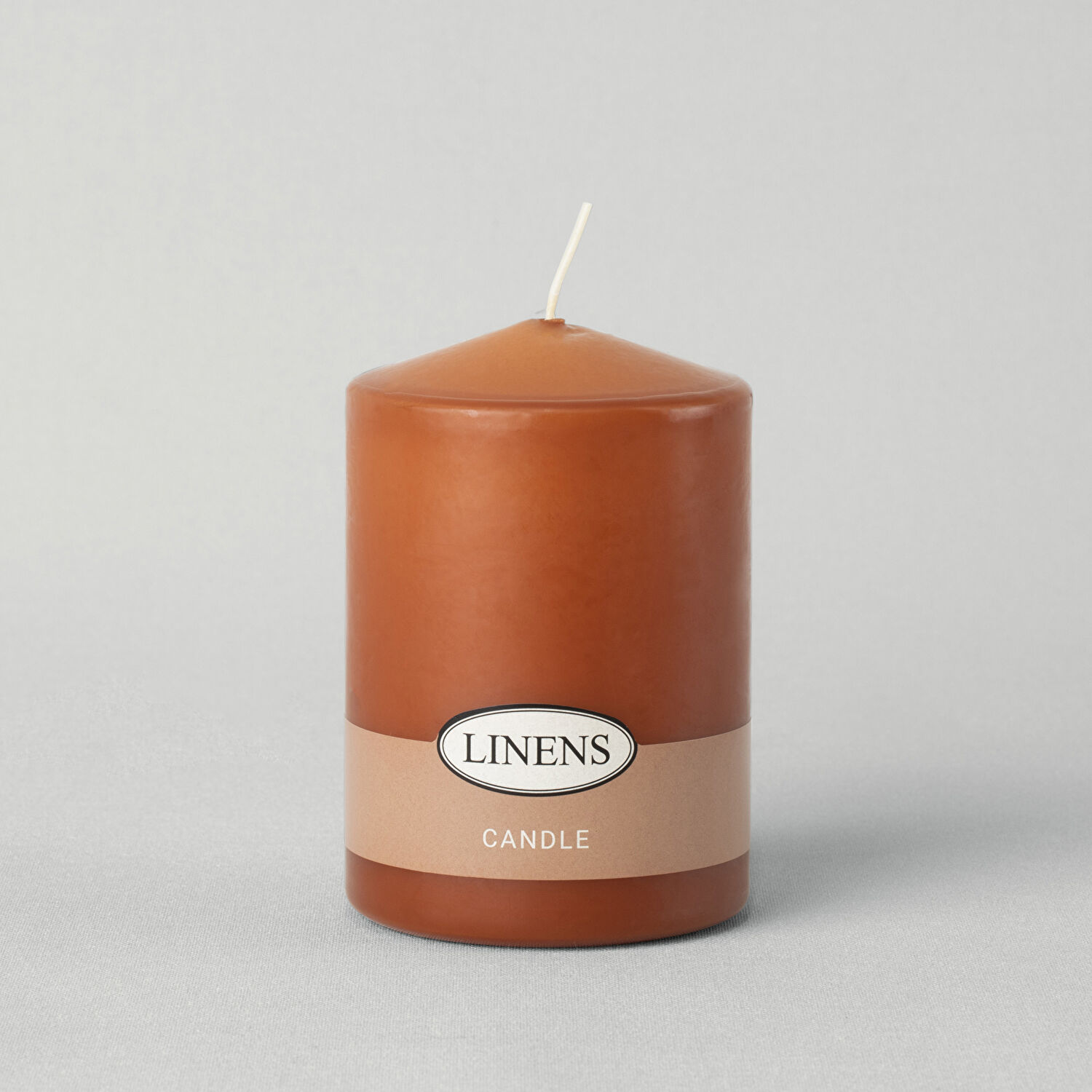 Linens Basic Çap 7 Yükseklik 10 cm Baton Mum Kiremit