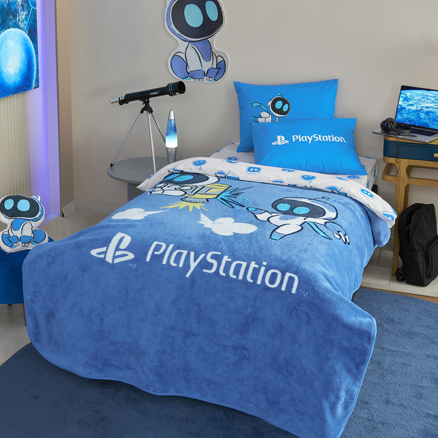 Lisanslı Playstation Astrobot Polyester Şekilli Kırlent