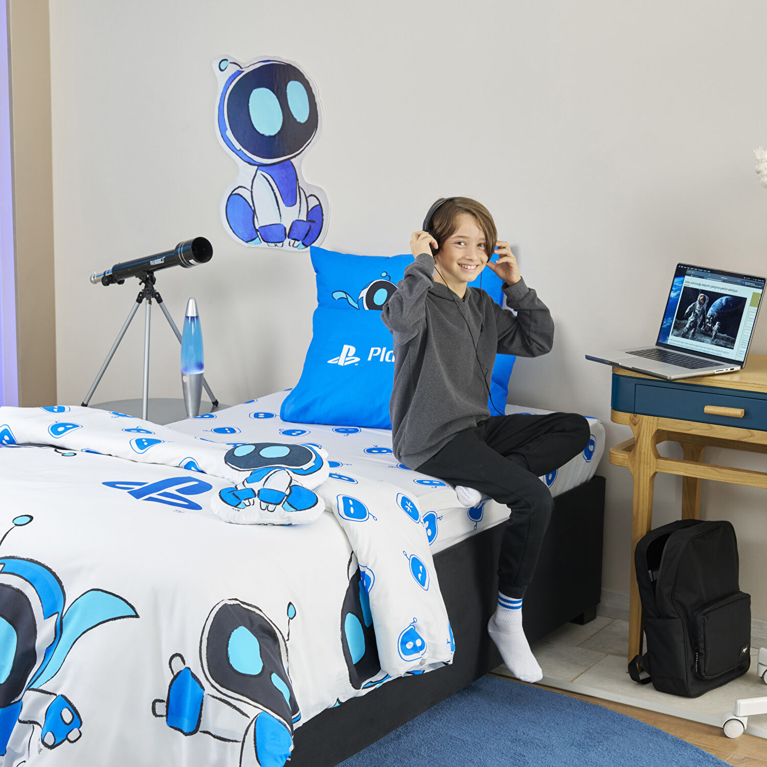 Lisanslı Playstation Astrobot Polyester Şekilli Kırlent