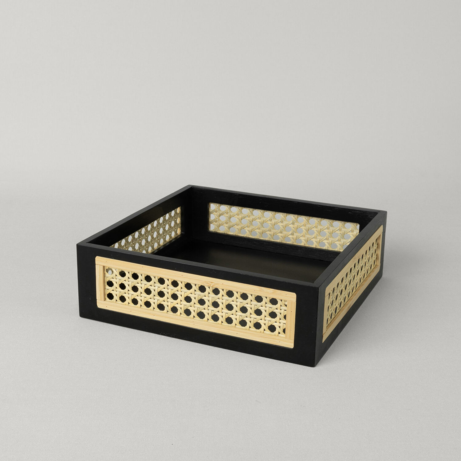 Linens Luther 24X24X10 cm Peçete Kutusu Siyah