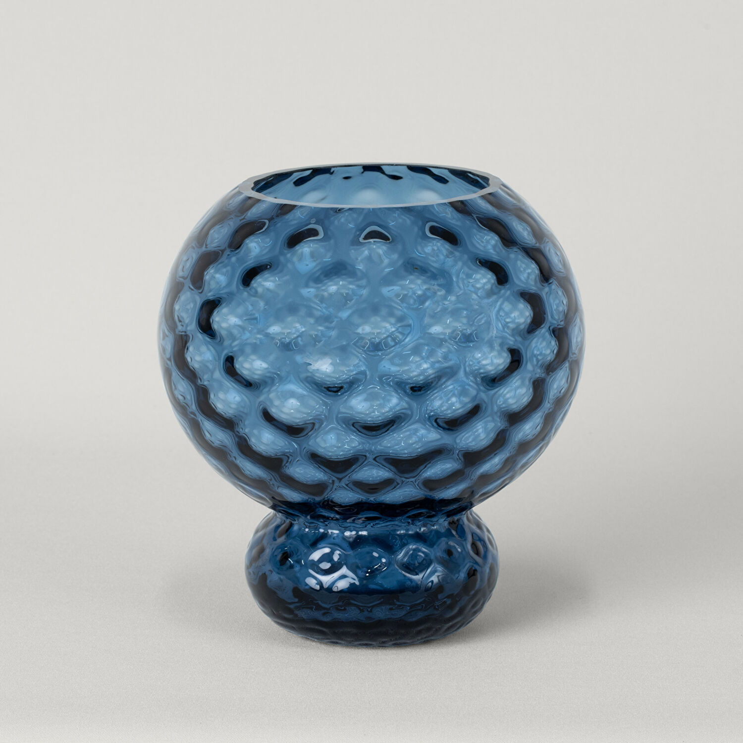 Linens Eviel 18x18x19 cm Vazo Mavi