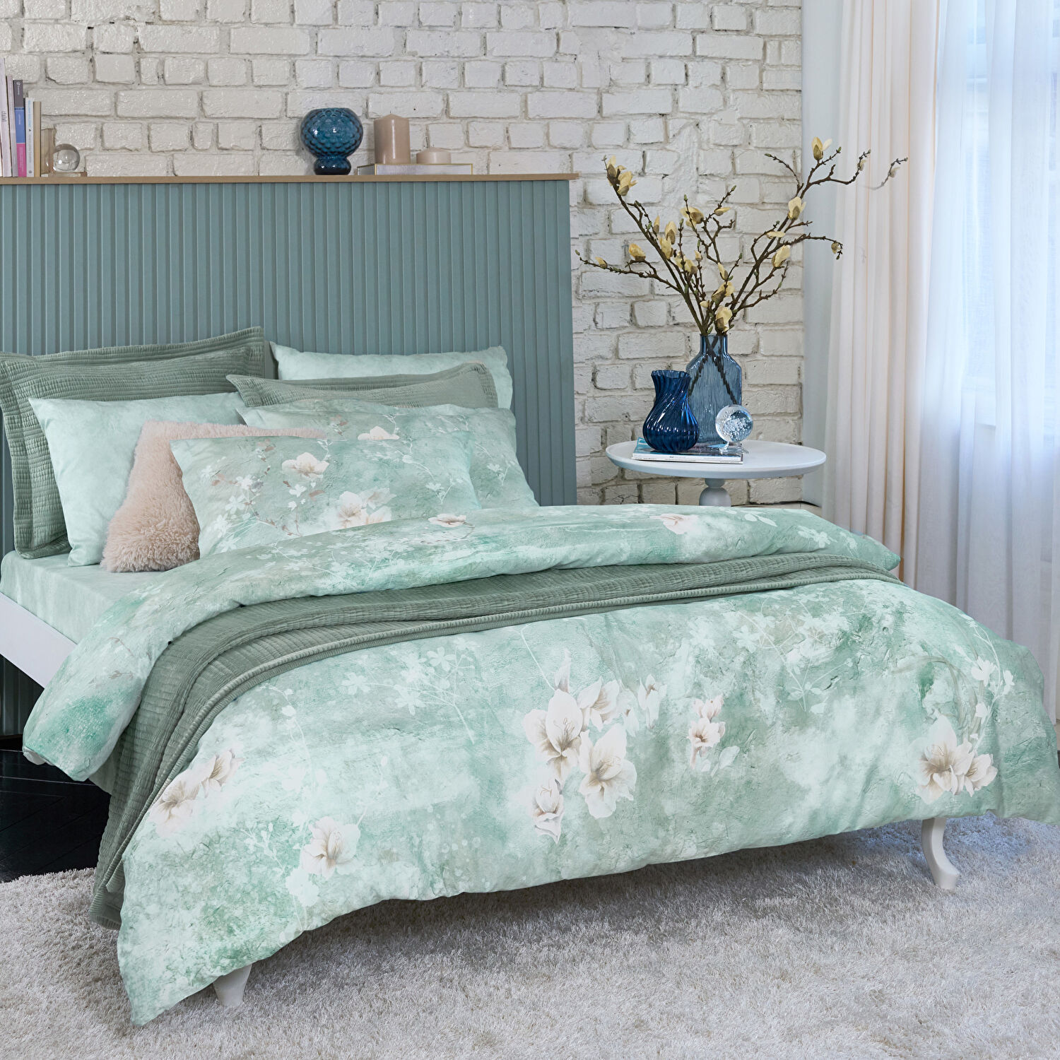 Linens Eviel 18x18x19 cm Vazo Mavi