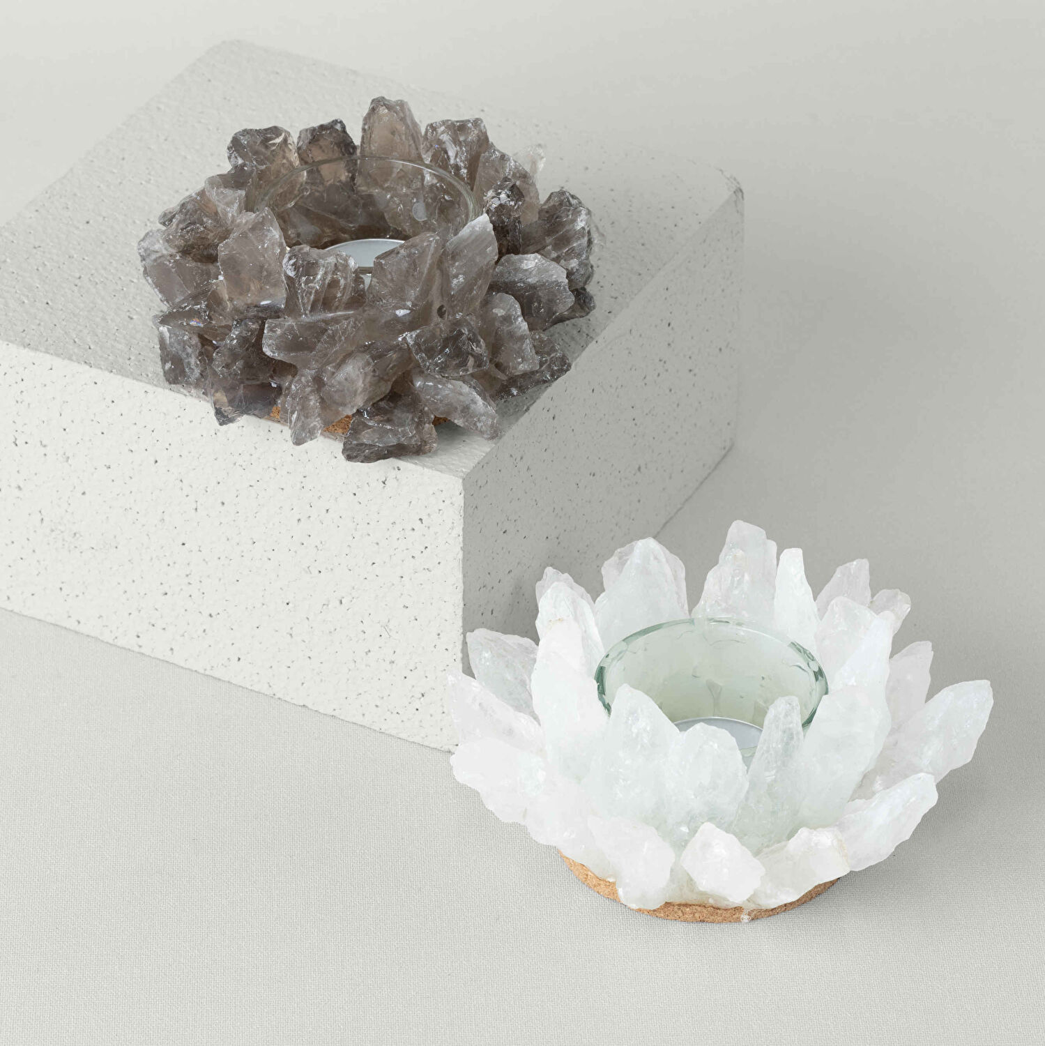 Linens Saut 10x10x5 cm Mumluk Mor