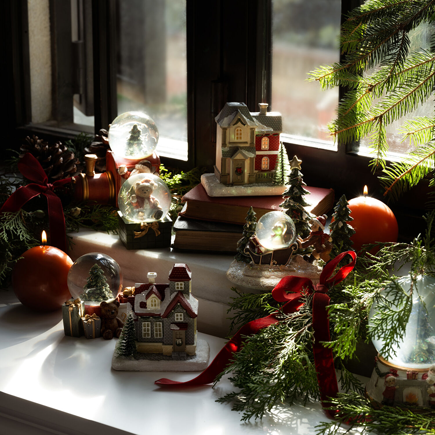 Linens Vintage House Ledli Dekor Gri