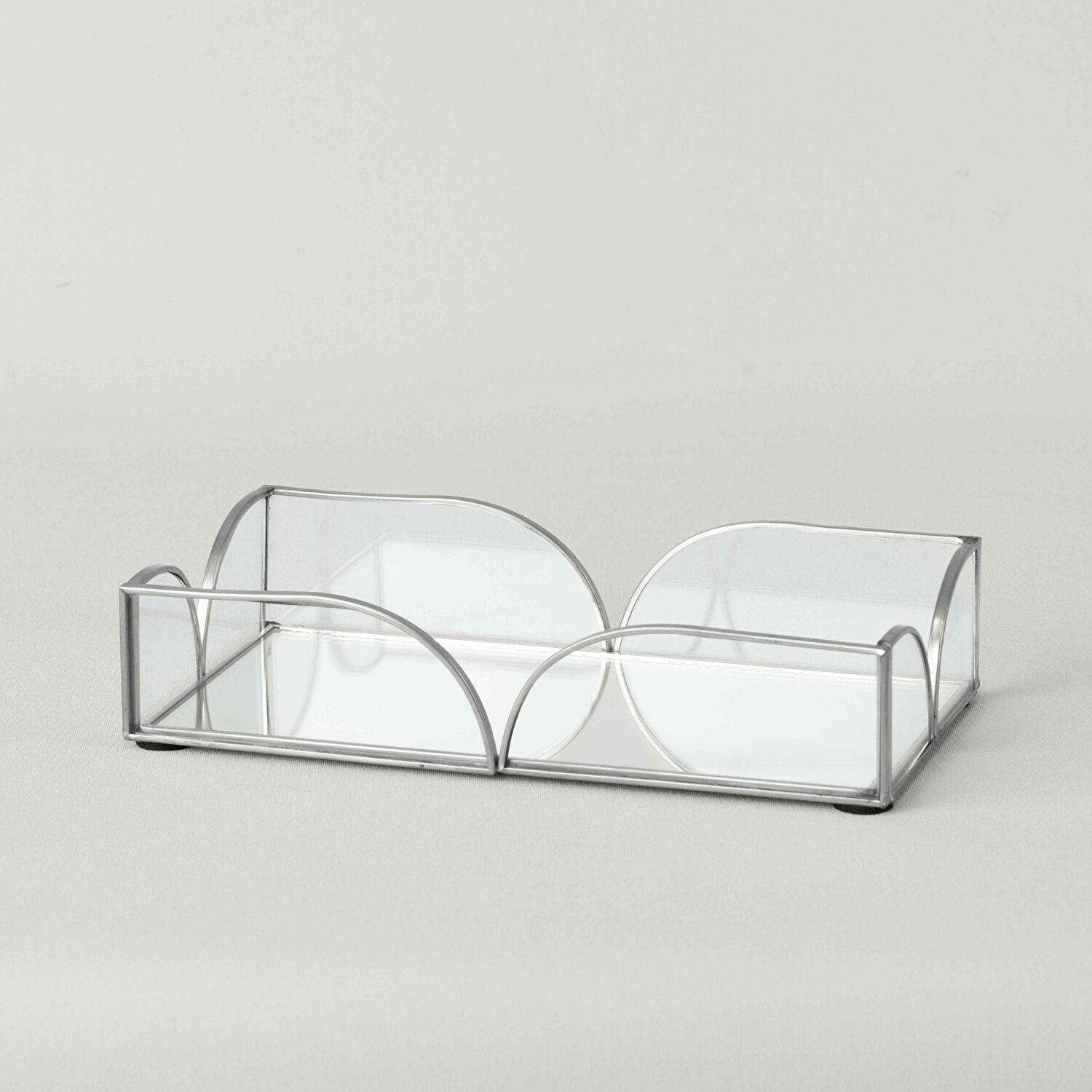 Linens Romilly 20x11 cm Tepsi Silver