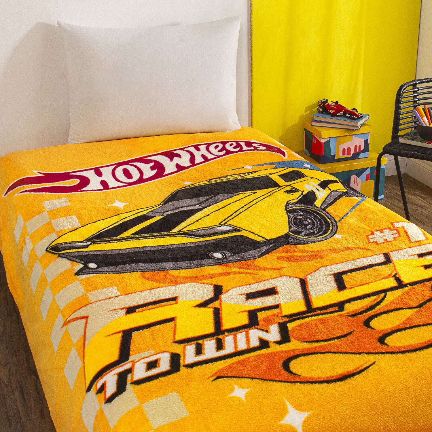 Lisanslı Hot Wheels Rise Tek Kişilik Battaniye