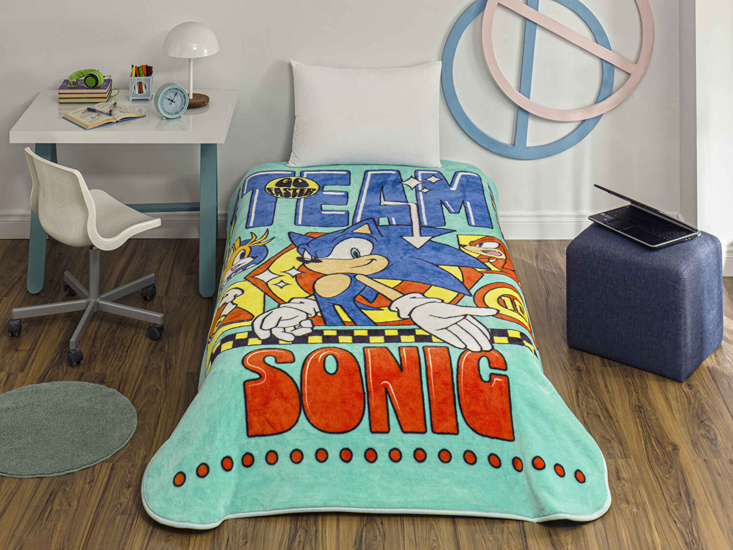Lisanslı Sonic Modern Tek Kişilik Battaniye