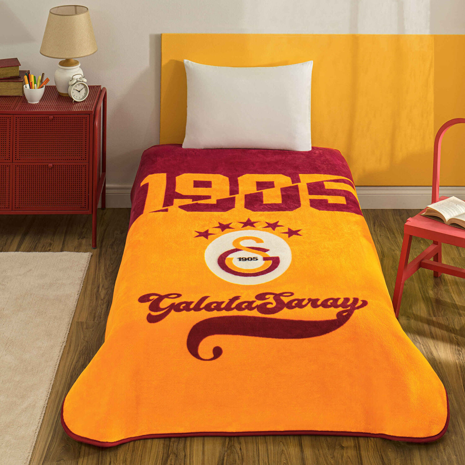 Lisanslı Galatasaray Şampiyon 25 Tek Kişilik Battaniye