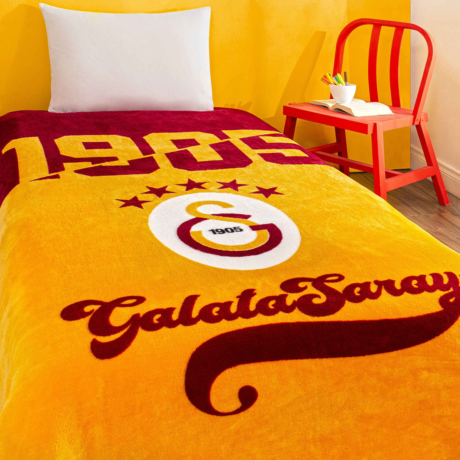 Lisanslı Galatasaray Şampiyon 25 Tek Kişilik Battaniye