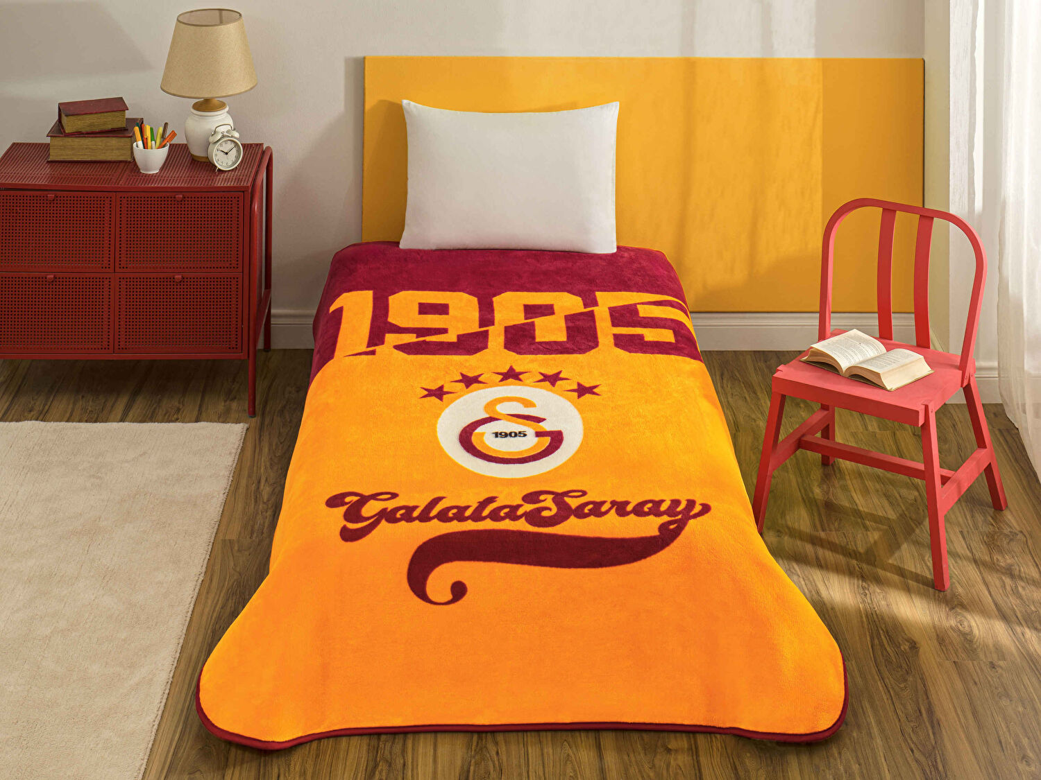 Lisanslı Galatasaray Şampiyon 25 Tek Kişilik Battaniye