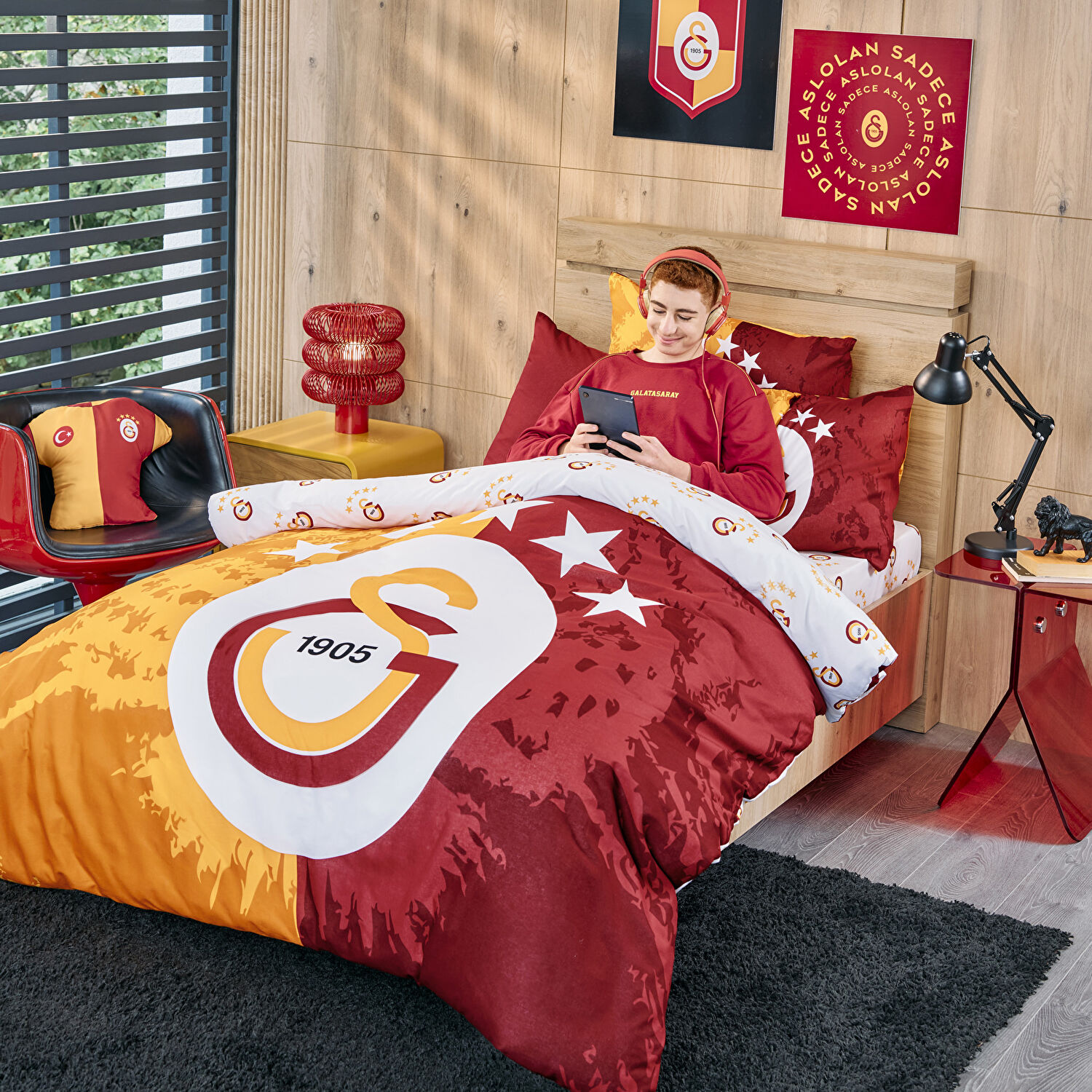 Lisanslı Galatasaray 5. Yıldız Forma Kırlent
