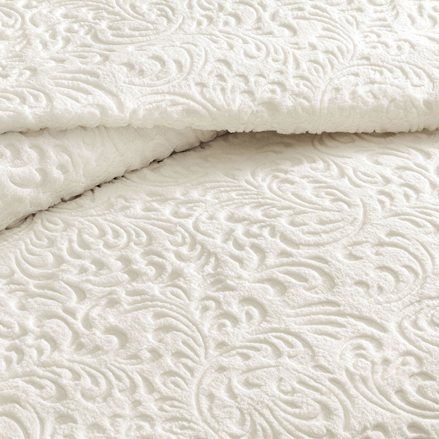 Taç Doressa Çift Kişilik Battaniye Ekru