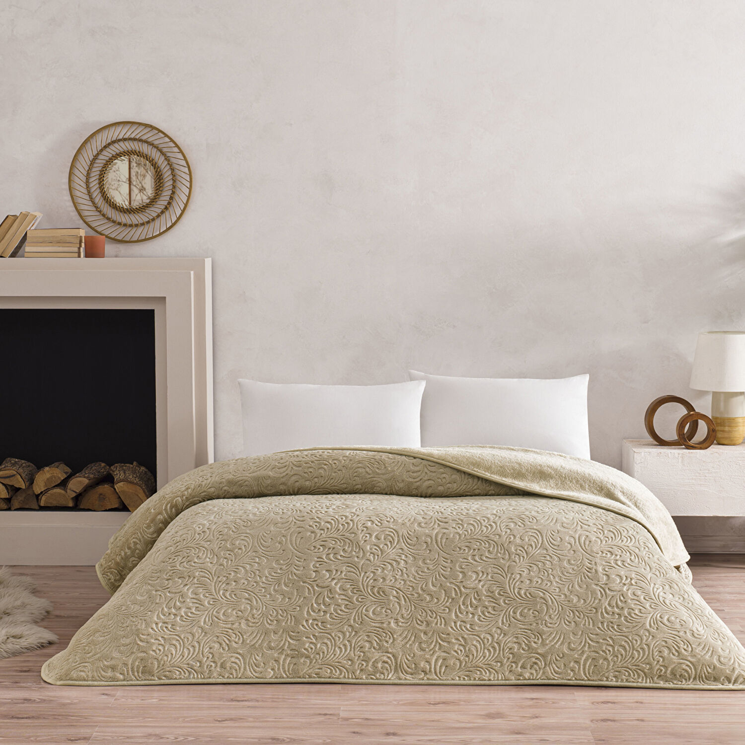 Taç Doressa Çift Kişilik Battaniye Camel