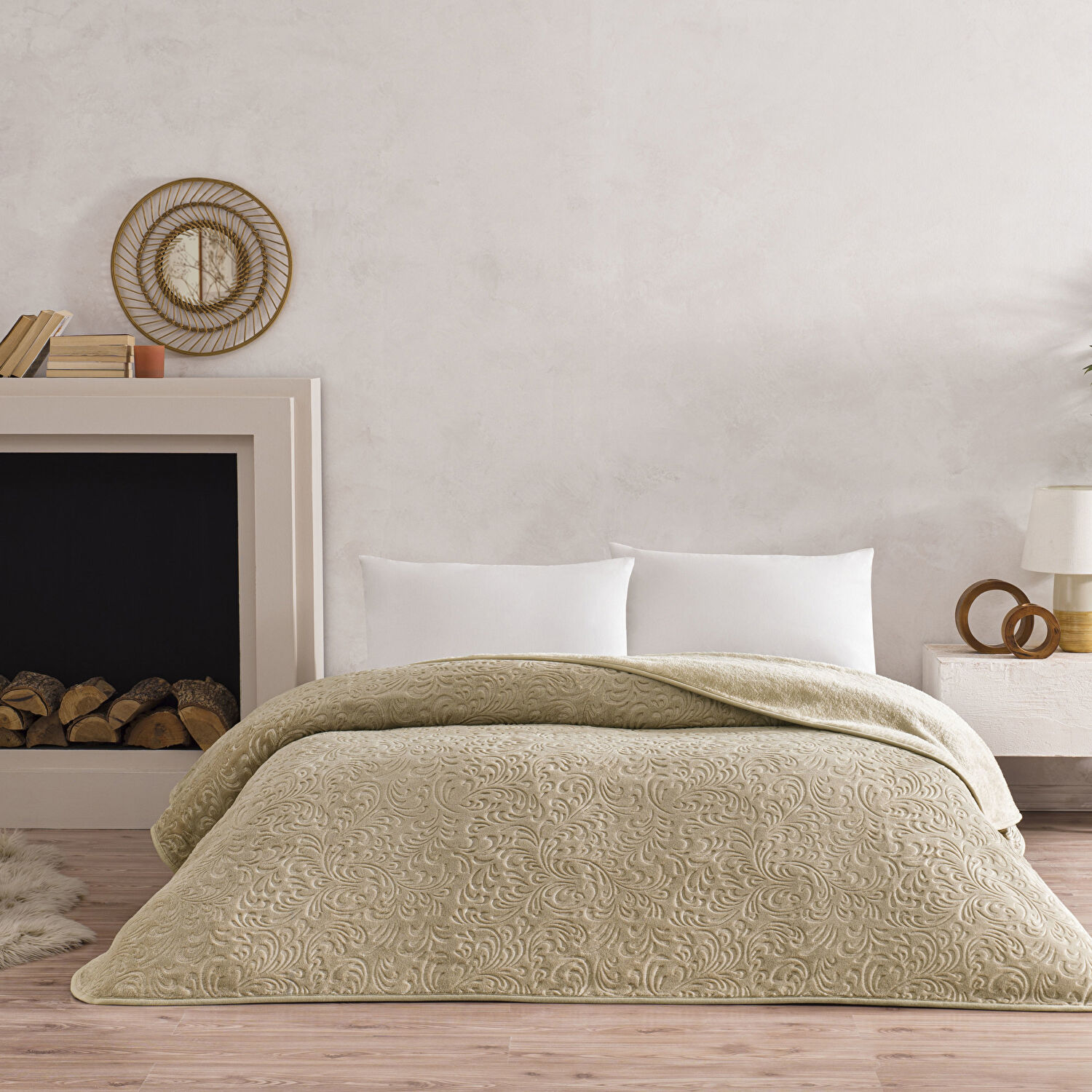 Taç Doressa Çift Kişilik Battaniye Camel