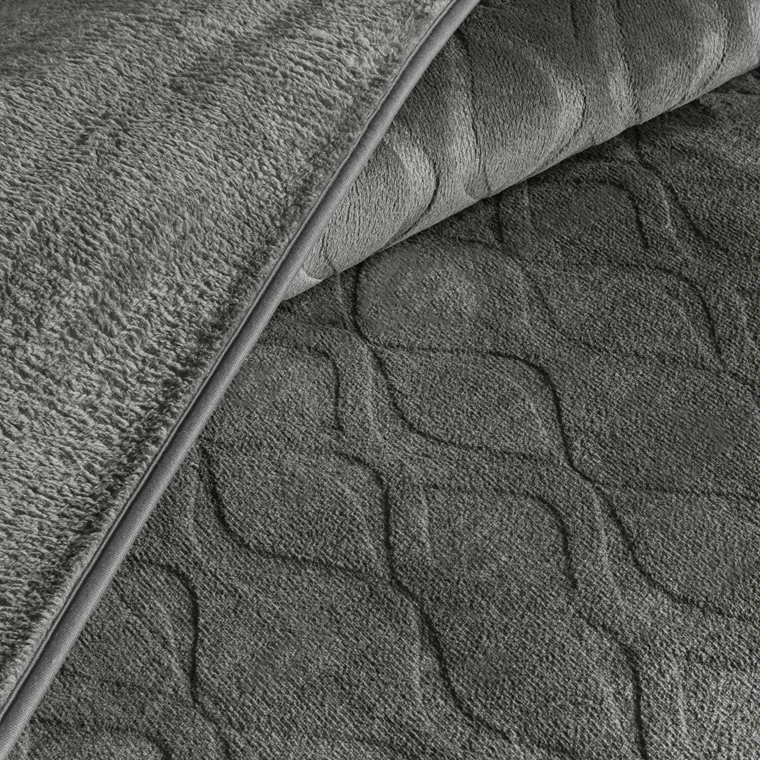 Taç Tessra Çift Kişilik Battaniye Antrasit