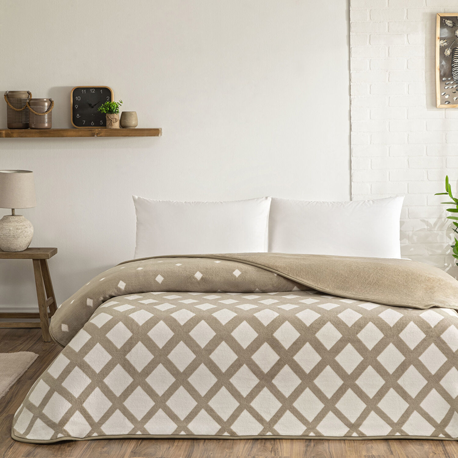 Taç Noa Çift Kişilik Battaniye Vizon