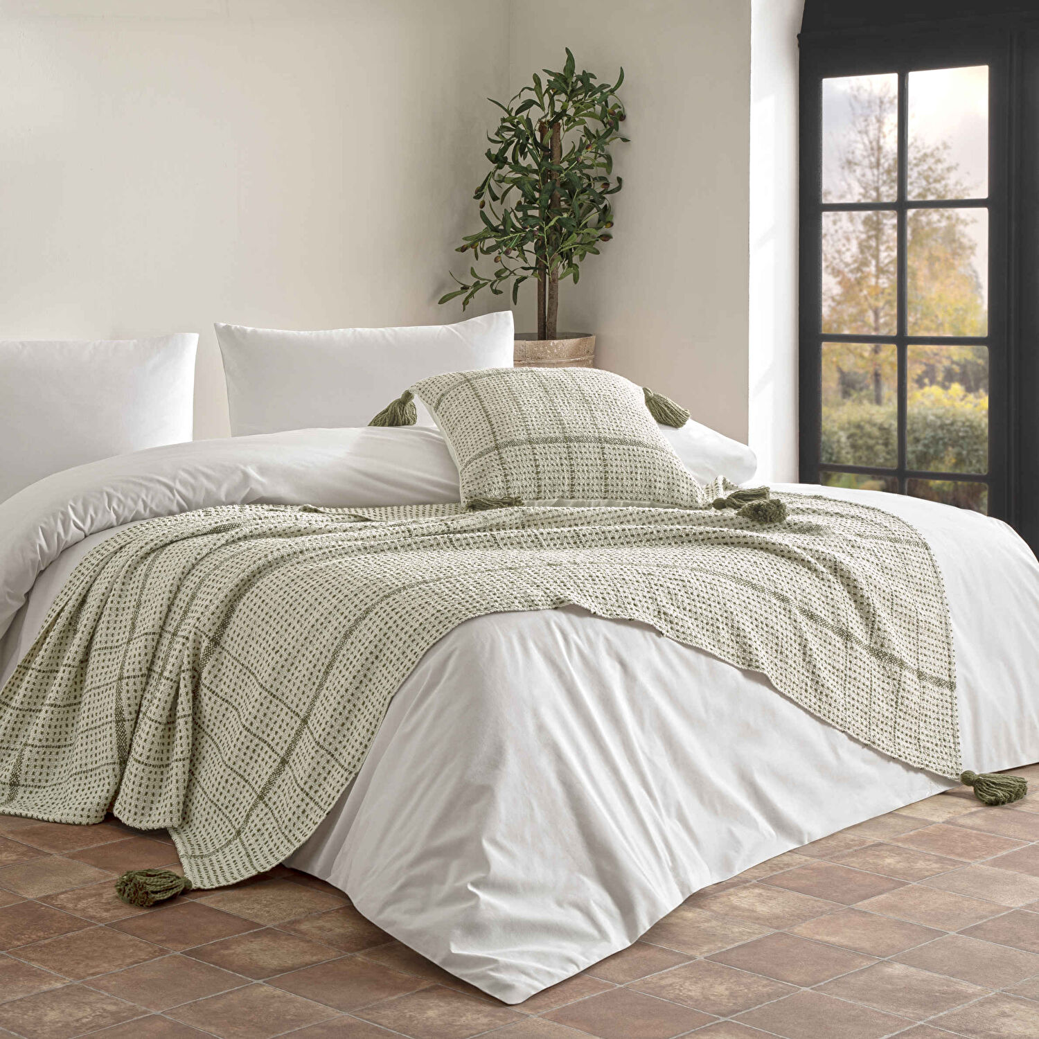 Linens Coze Kırlent Kılıfı 50x50 cm Hardal