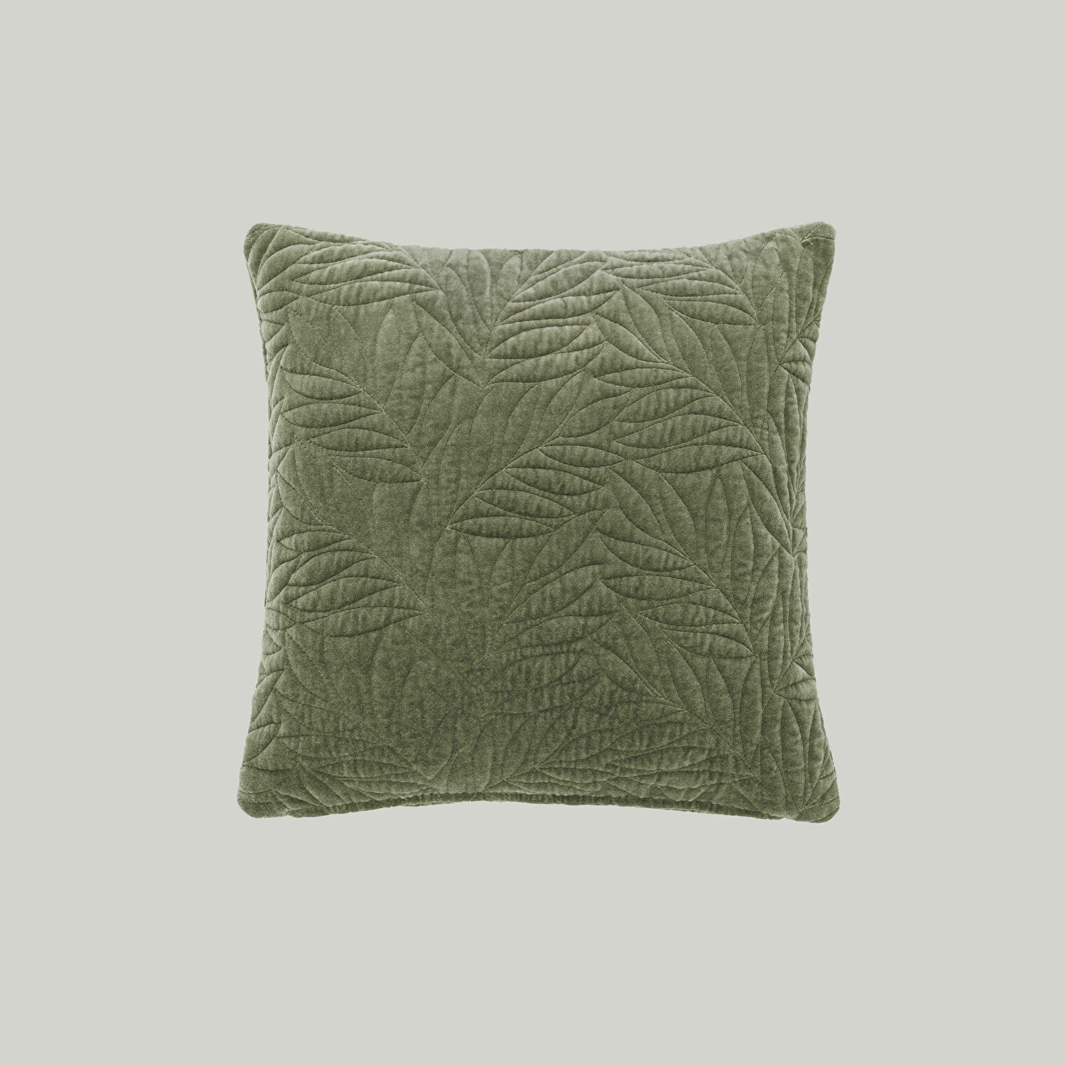 Linens Velour Kırlent Kılıfı 45x45 cm Haki