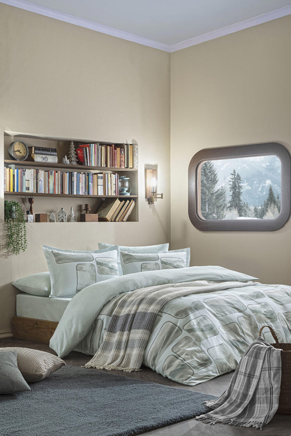 Taç Butik Doğu Ekspresi Akrilik Throw Gri