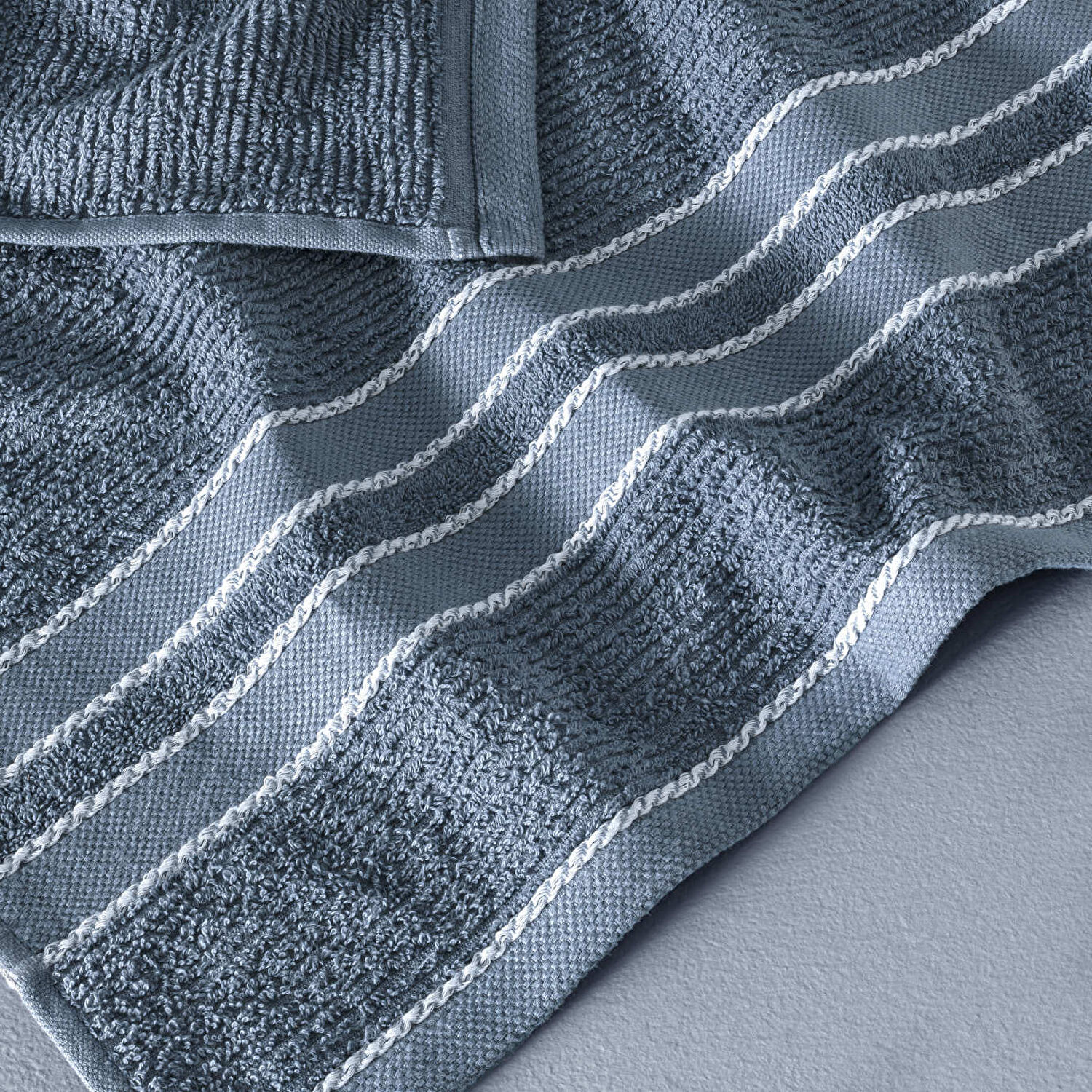 Taç Butik Doğu Ekspresi Pamuk Banyo Havlusu Mavi 70x140