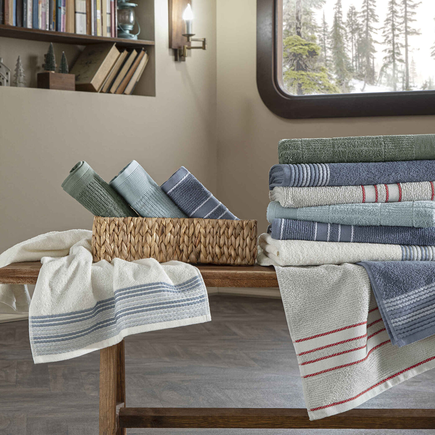 Taç Butik Doğu Ekspresi Pamuk Banyo Havlusu Mavi 70x140