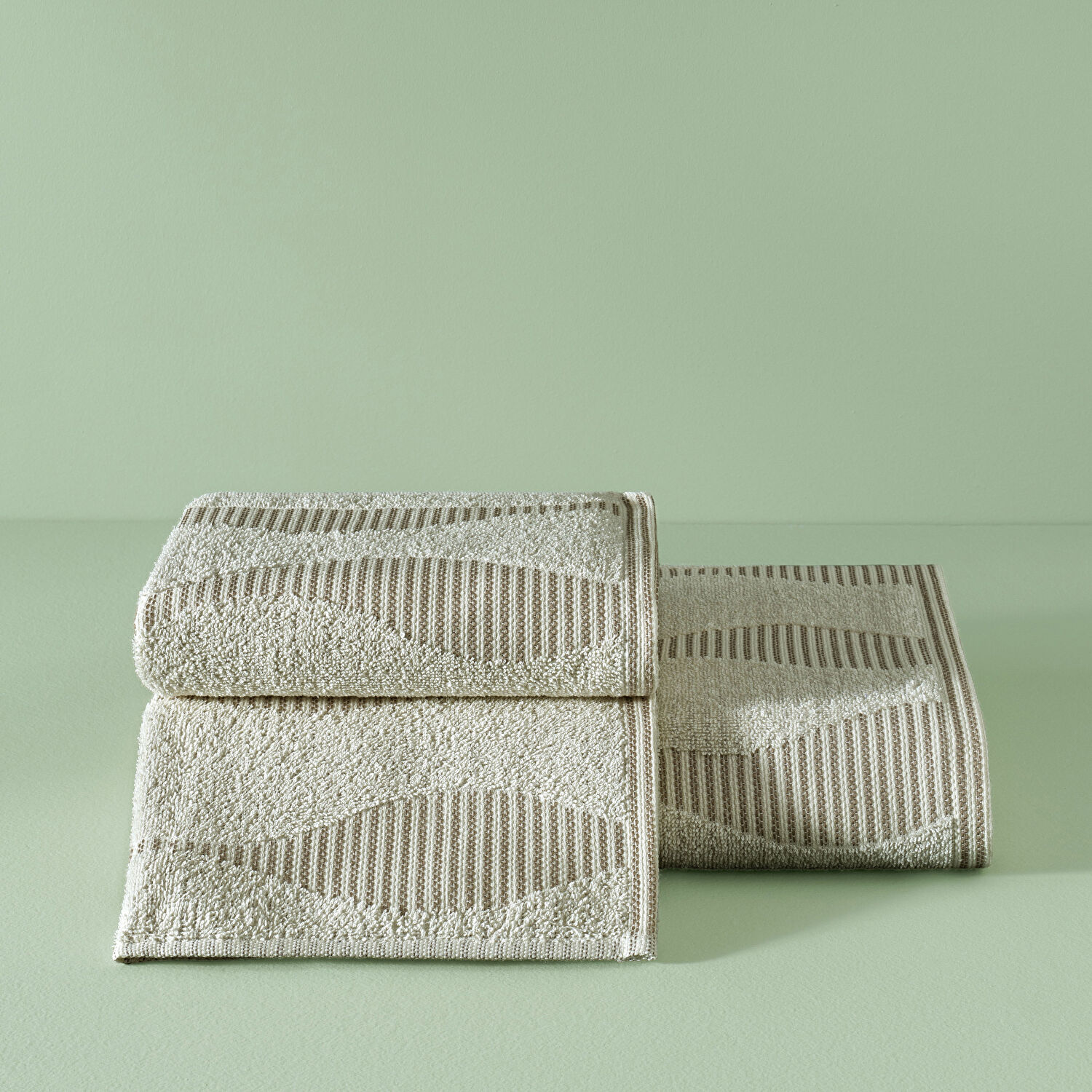 Taç Butik Patagonya Pamuk Banyo Havlusu Ekru 70x140