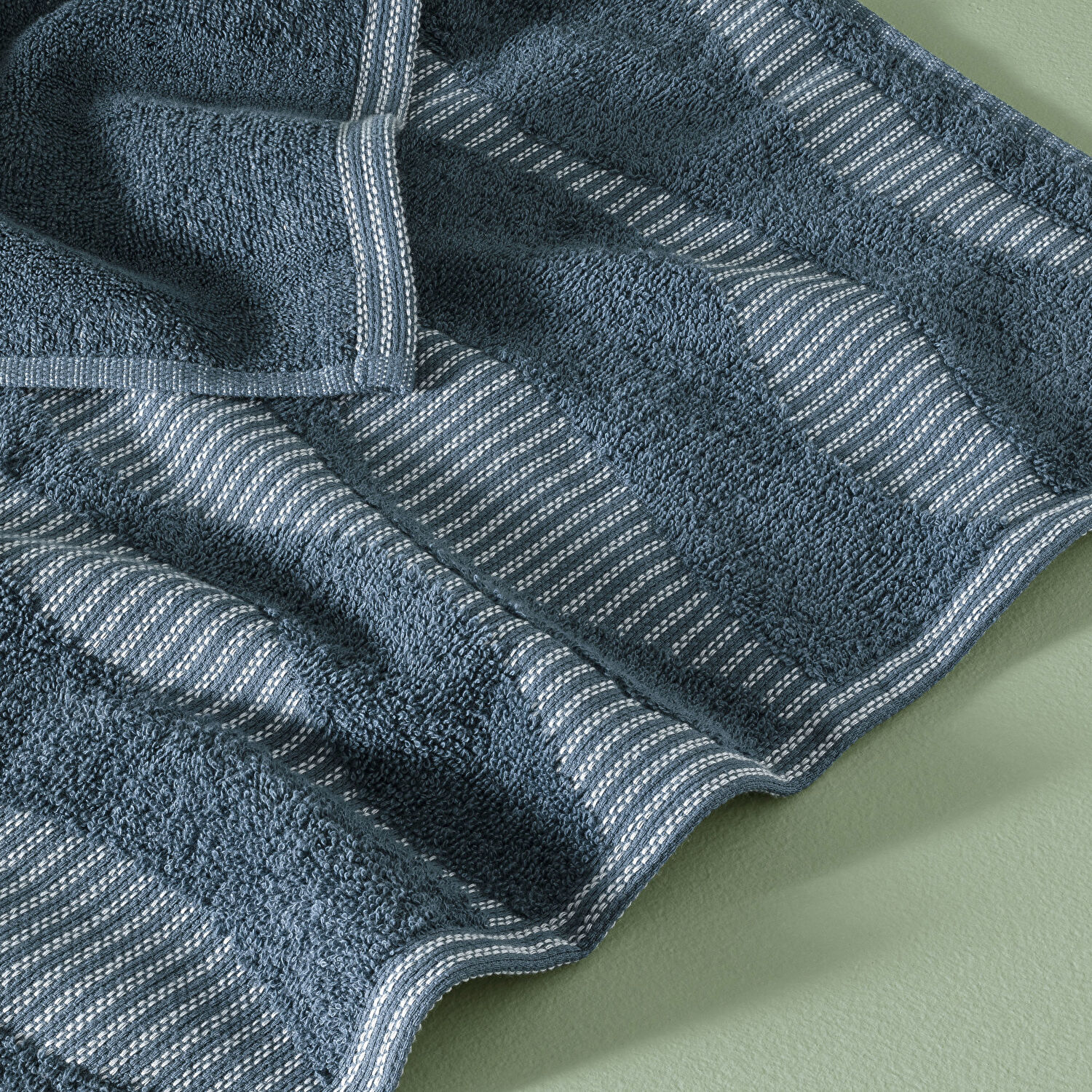 Taç Butik Patagonya Pamuk Banyo Havlusu Petrol 70x140