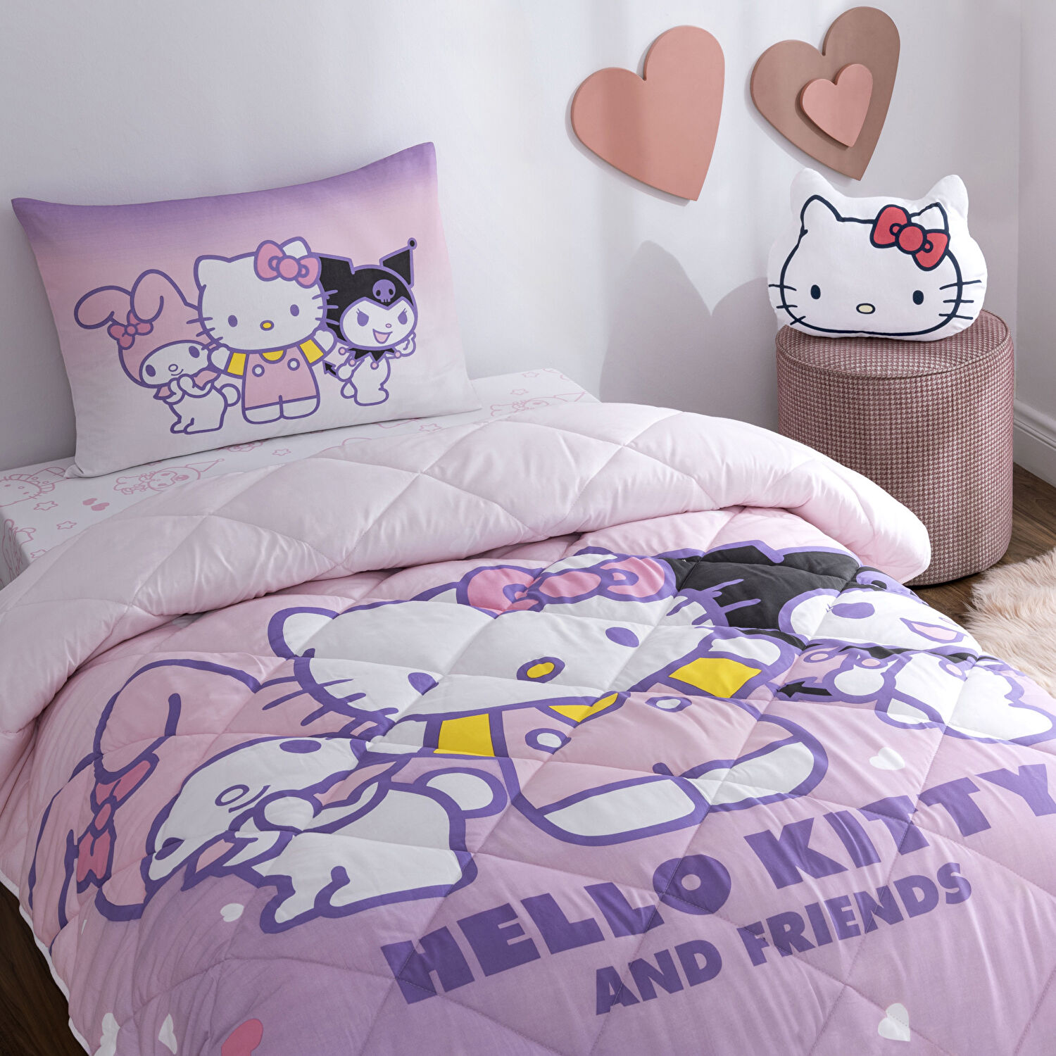 Lisanslı Hello Kitty Cute Şekilli Kırlent