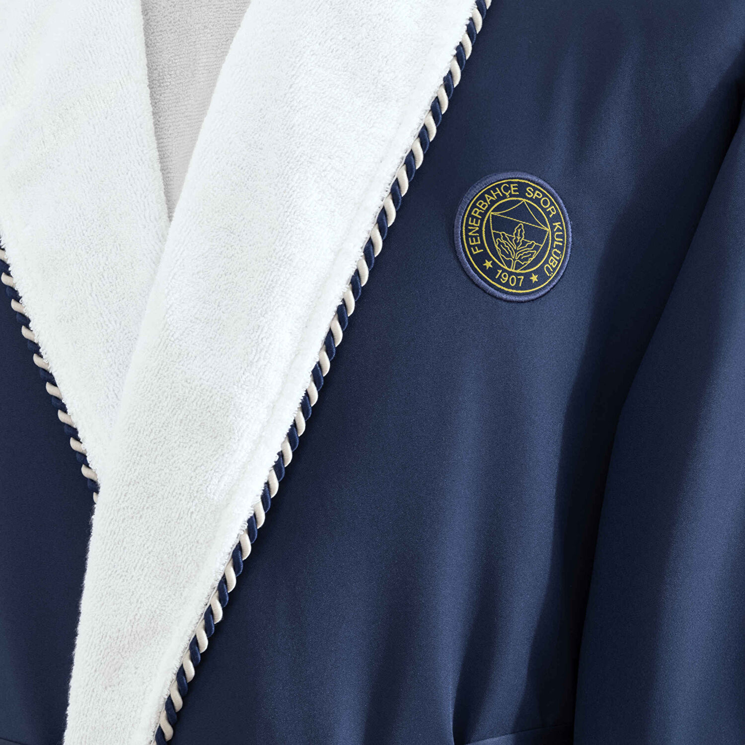 Taç Lisanslı Fenerbahçe Double Şalyaka XL Yetişkin Bornoz