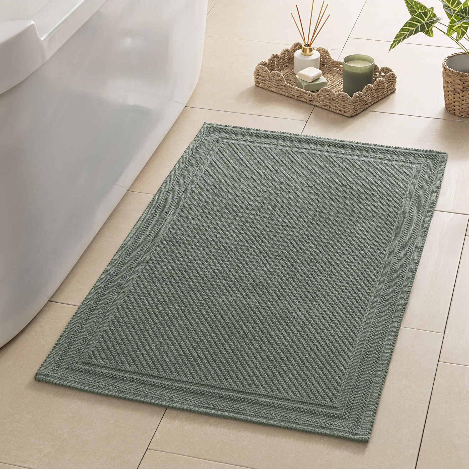 Linens Lisse 60x100 Cm Banyo Paspası Çagla Yeşili