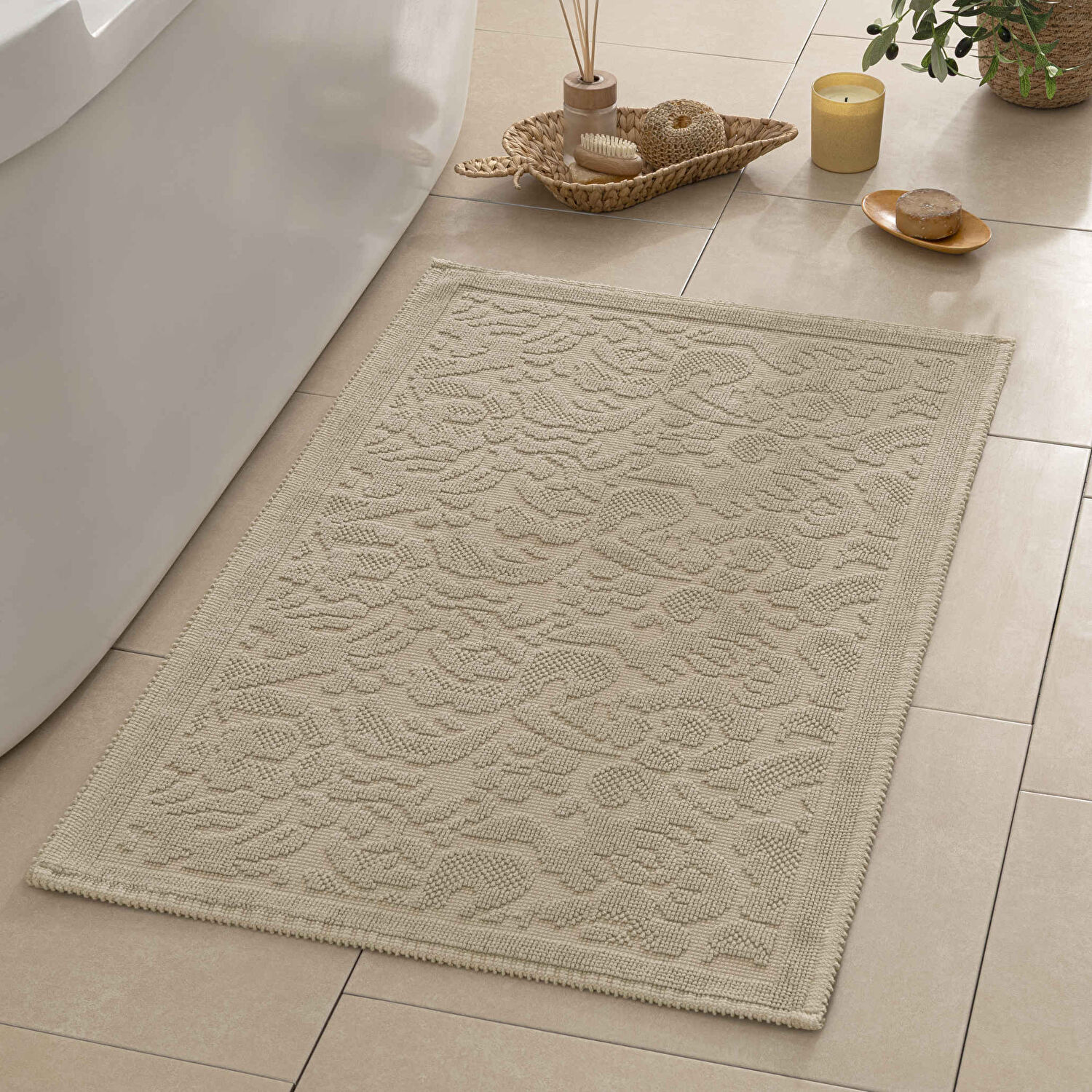 Linens Douce 60x100 Cm Banyo Paspası Bej