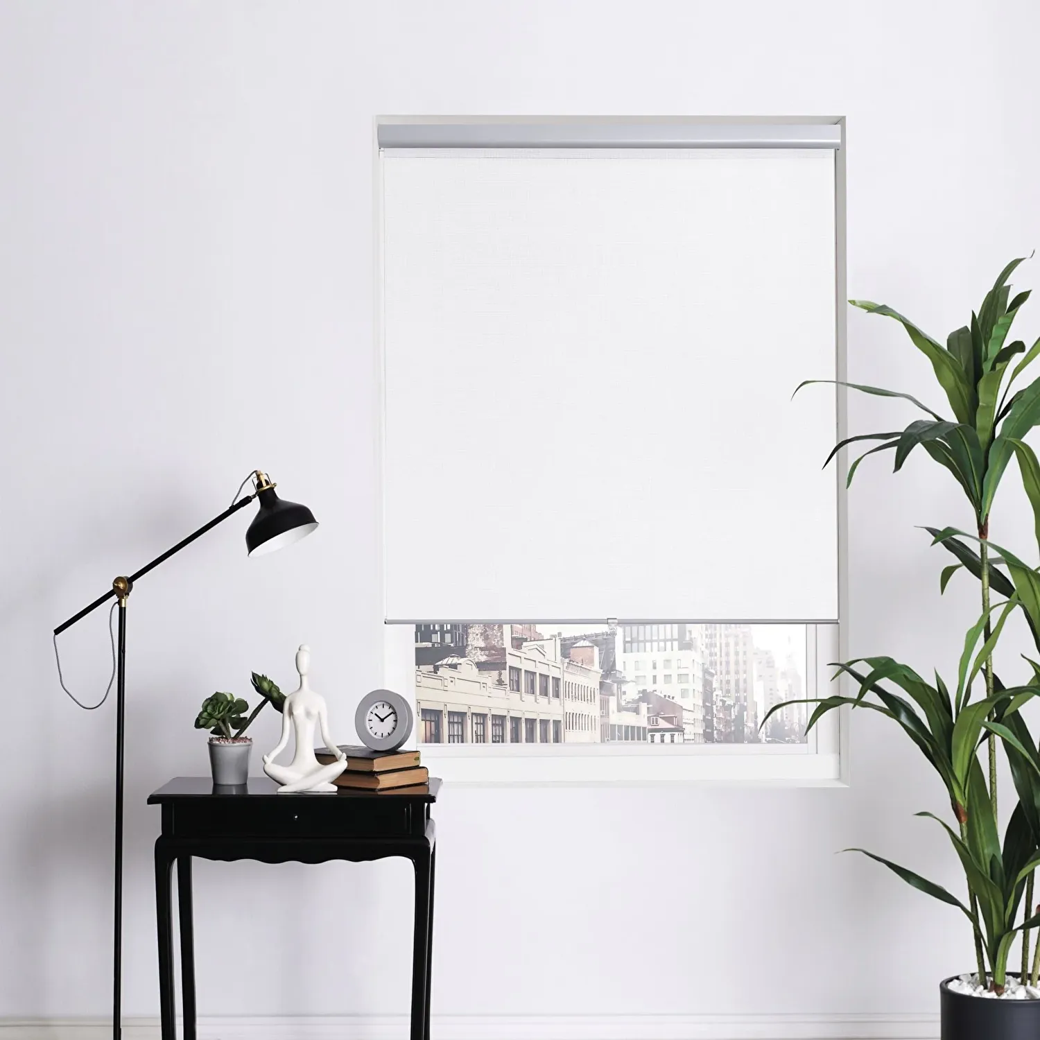 Taç Güneşlik Stor Perde Beyaz ( Max En : 300 cm )