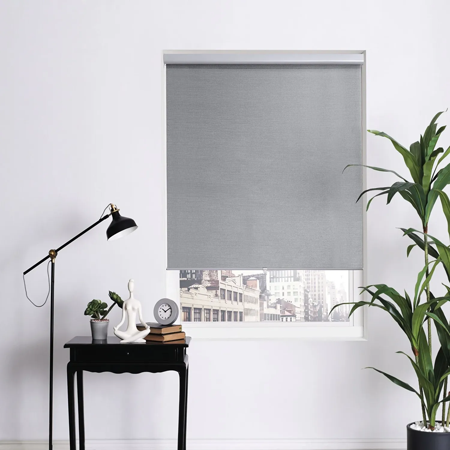 Taç Güneşlik Stor Perde Gri( Max En : 300 cm )